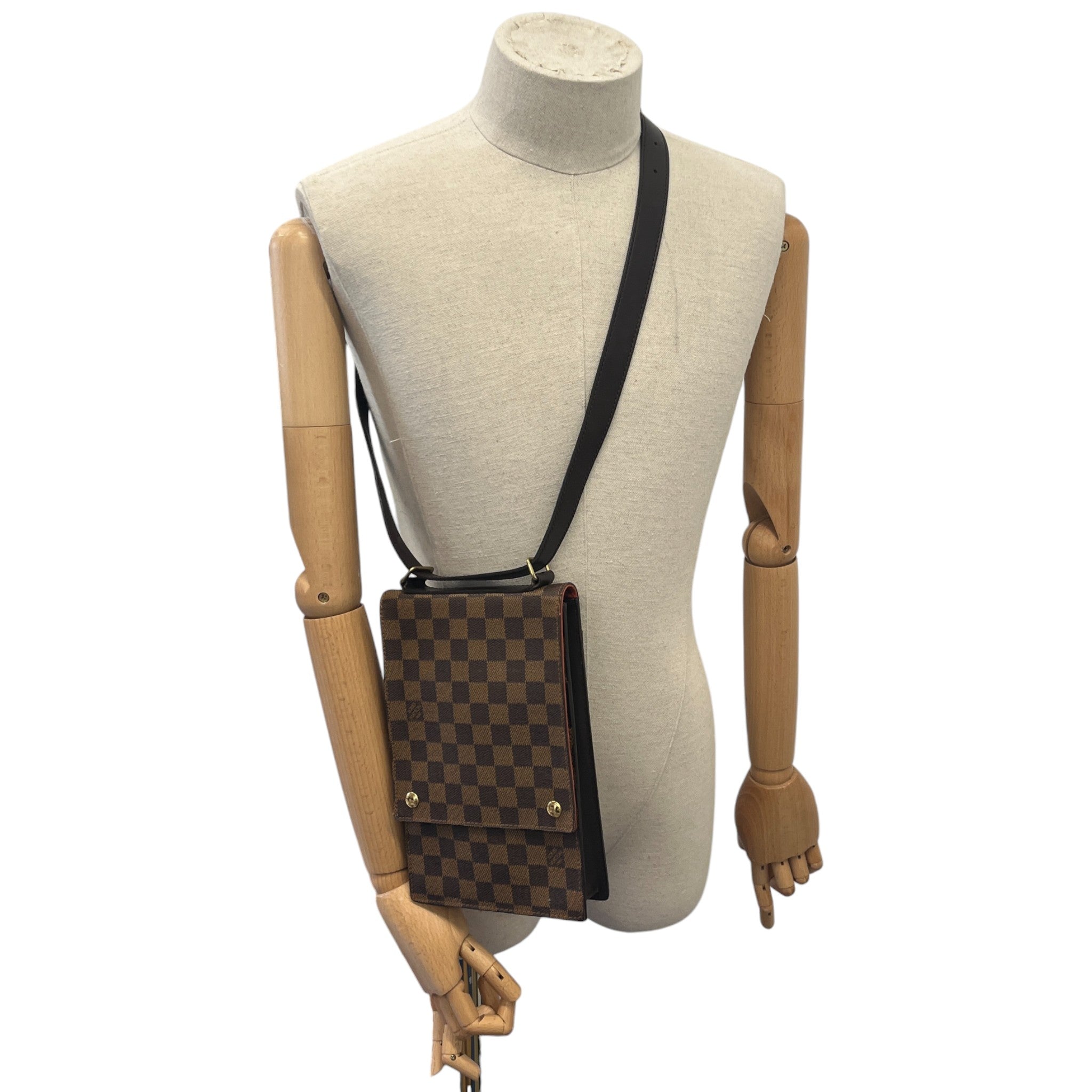 Women's Damier Ebene Portobello Bag Brown