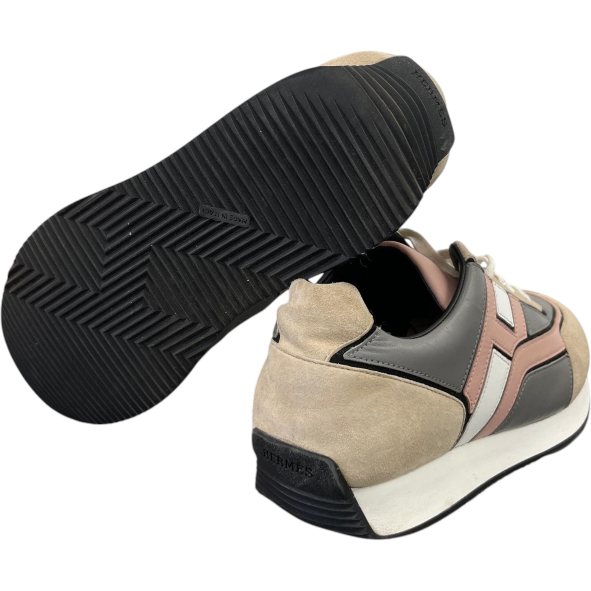 Men's Hogan Low Trainers Beige Size EU 41 / UK 7