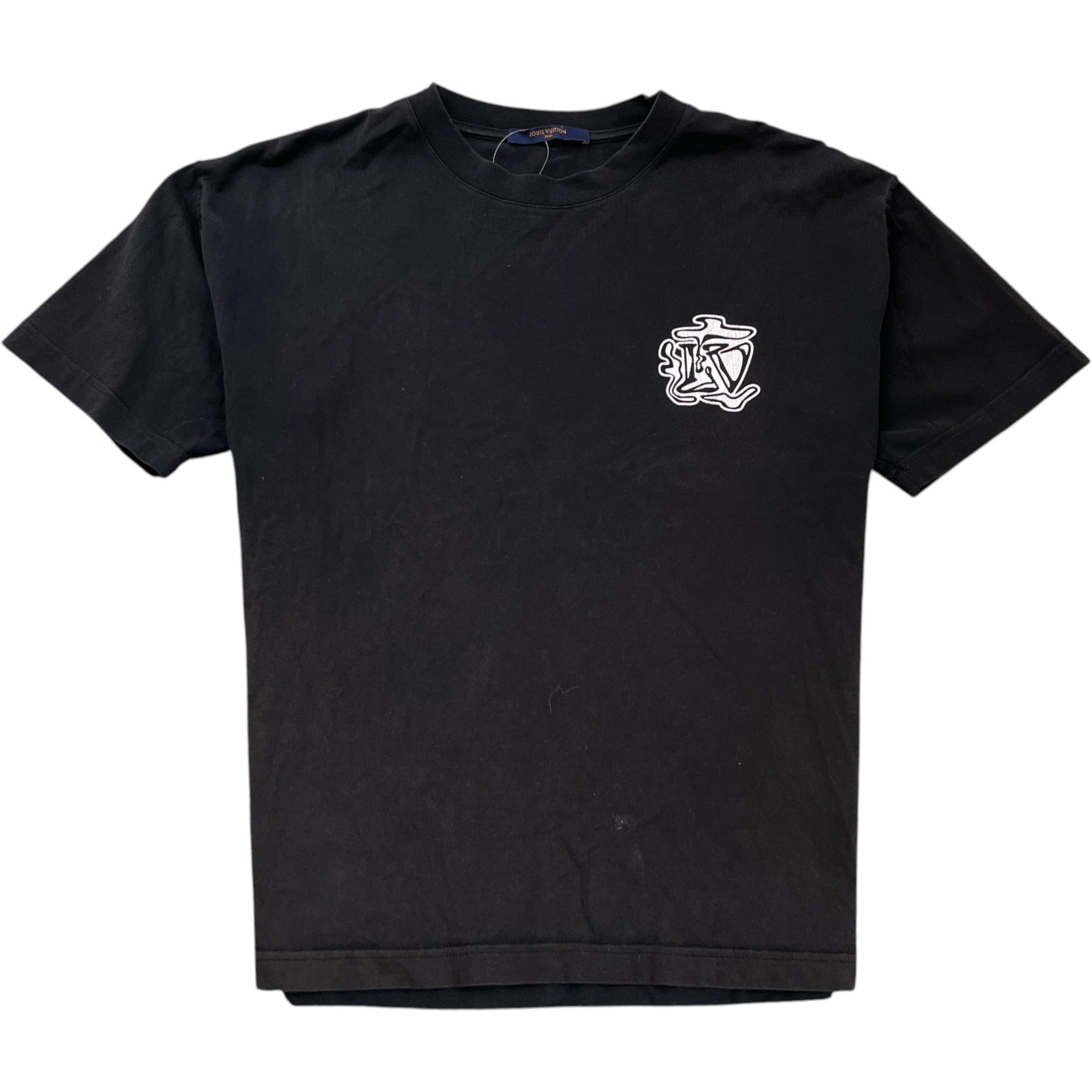 Men's Smoke Graphic T-Shirt Black Size M