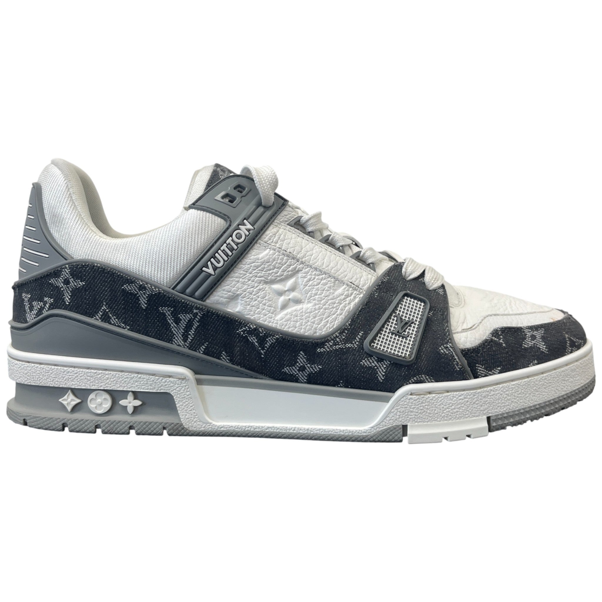 Men's Lv Denim Low Trainers Grey Size EU 43 / UK 9