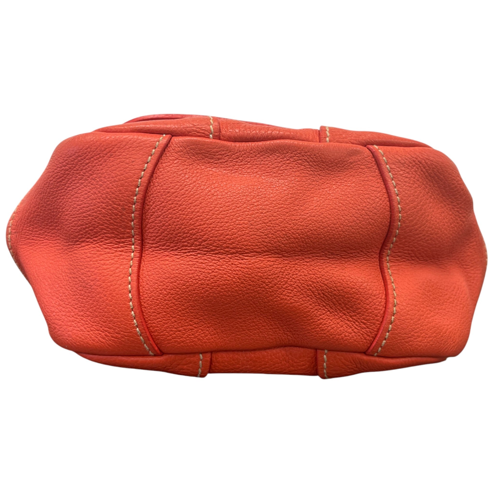 Women's Vitello Daino Crossbody Bag Orange