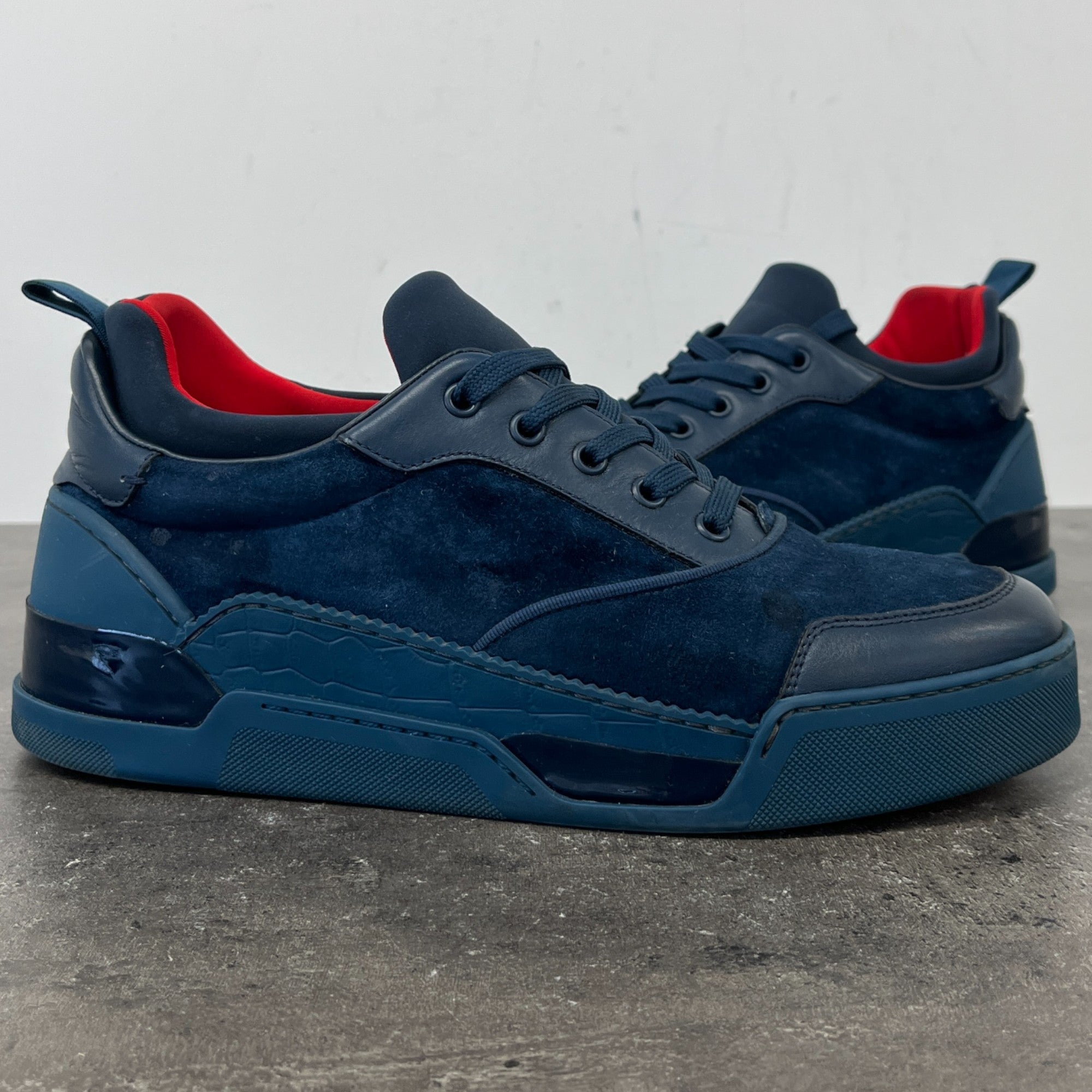 Men's Aurelien Low Trainers Navy Size EU 42 / UK 8