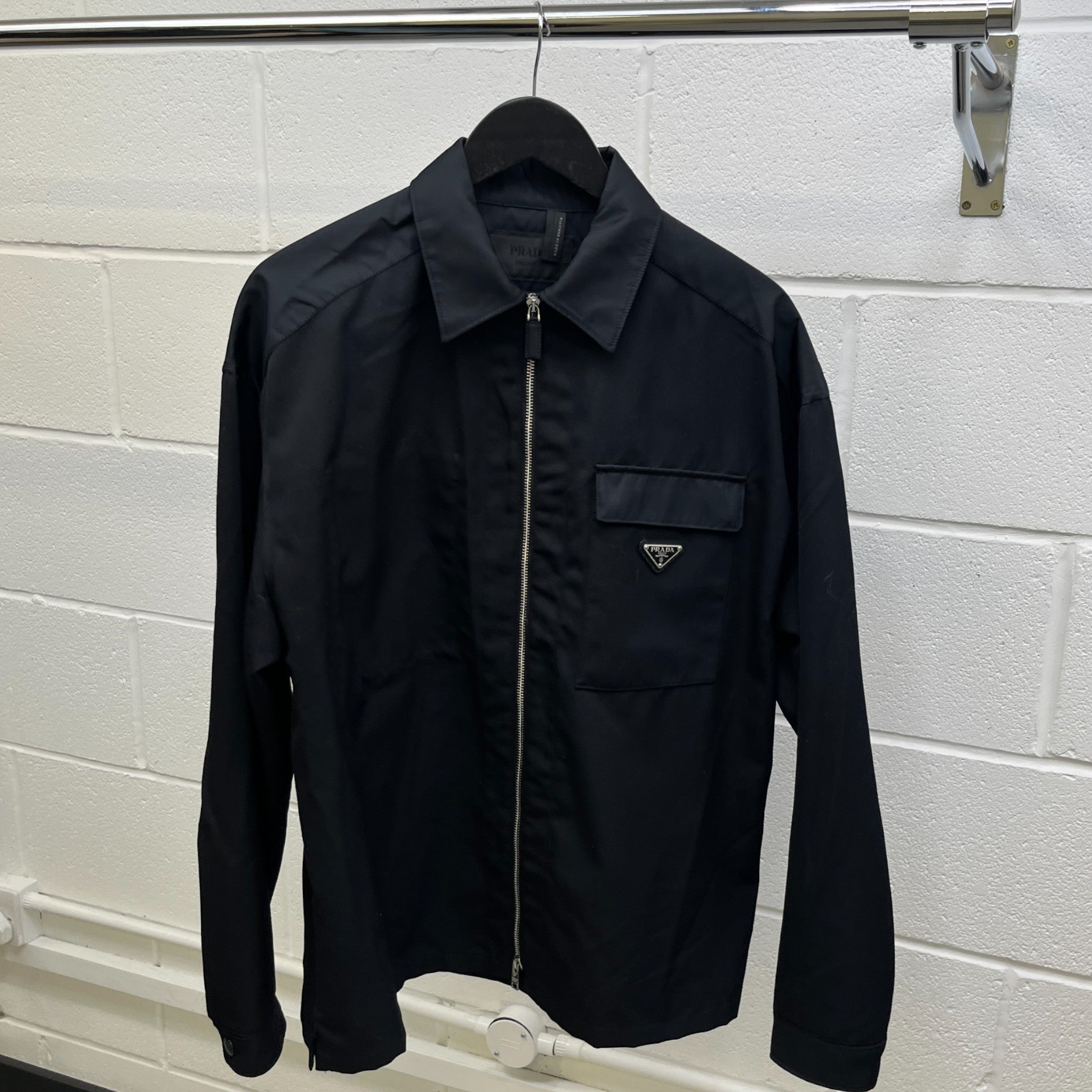 Men's Re-Nylon OverShirt Black Size M