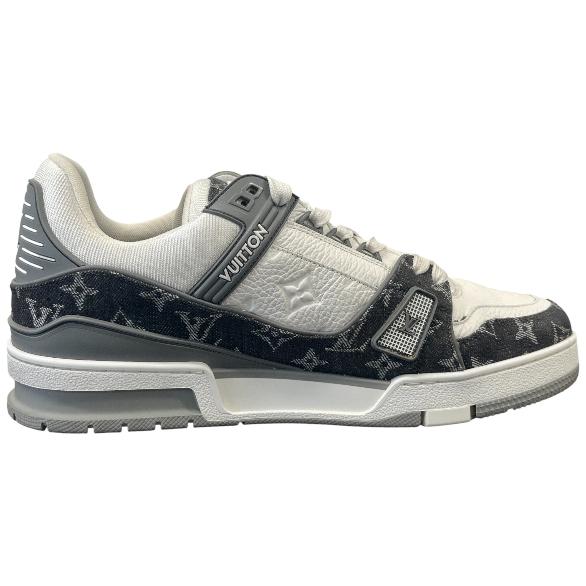 Men's Lv Denim Low Trainers Grey Size EU 43 / UK 9