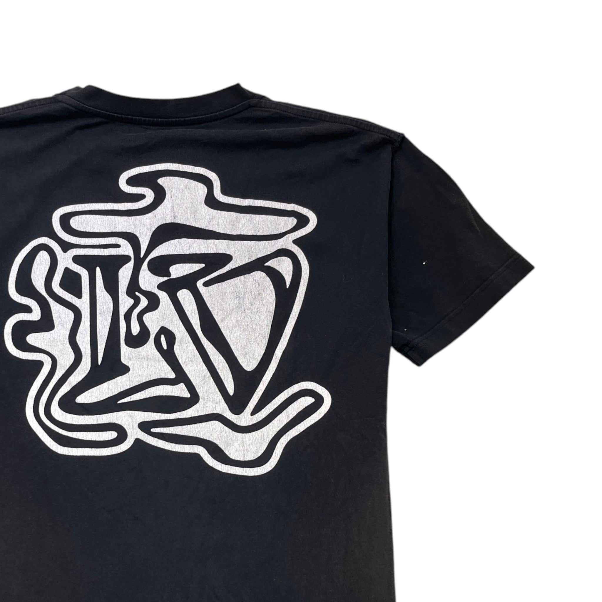 Men's Smoke Graphic T-Shirt Black Size M