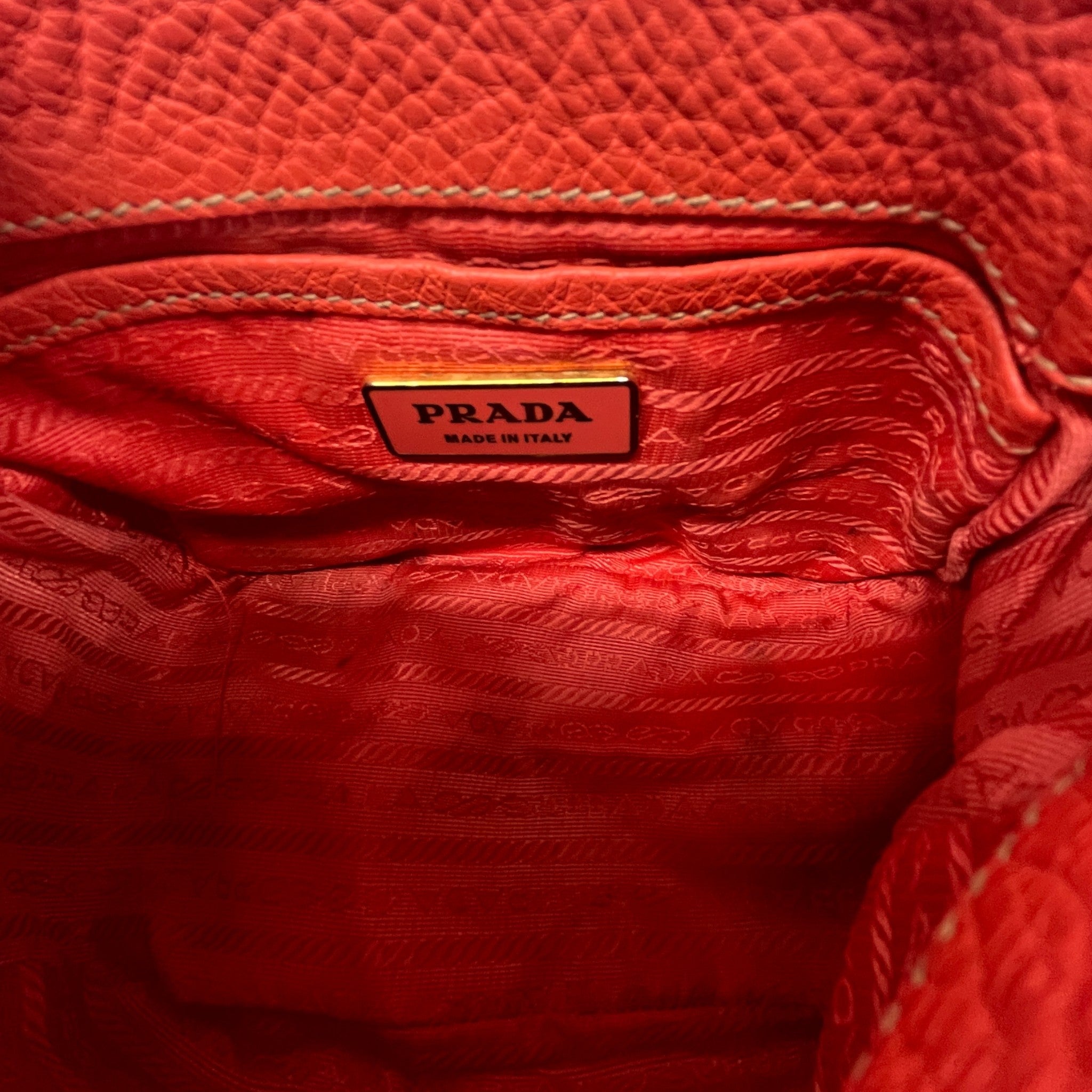 Women's Vitello Daino Crossbody Bag Orange