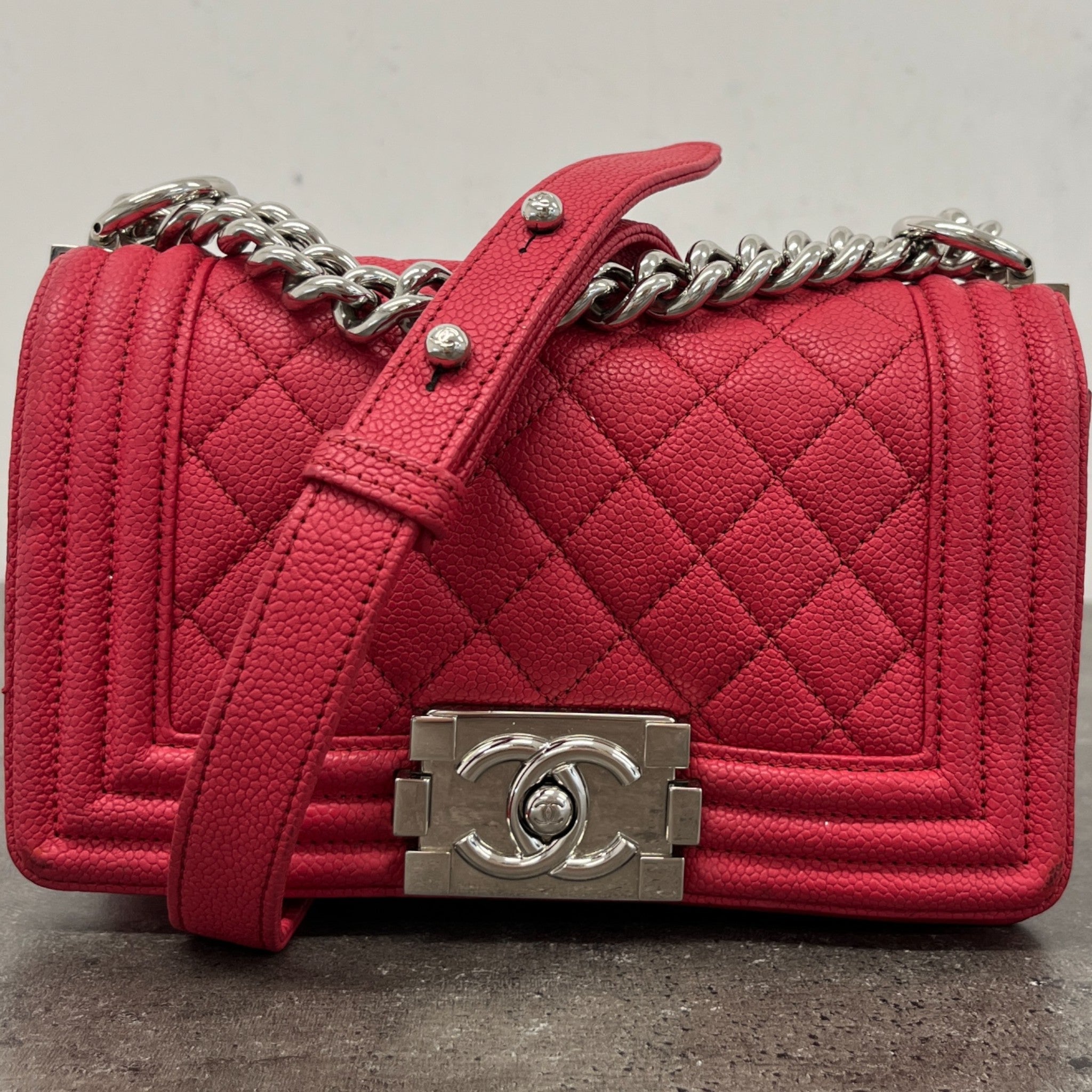 Women's Boy Bag Handbag Pink