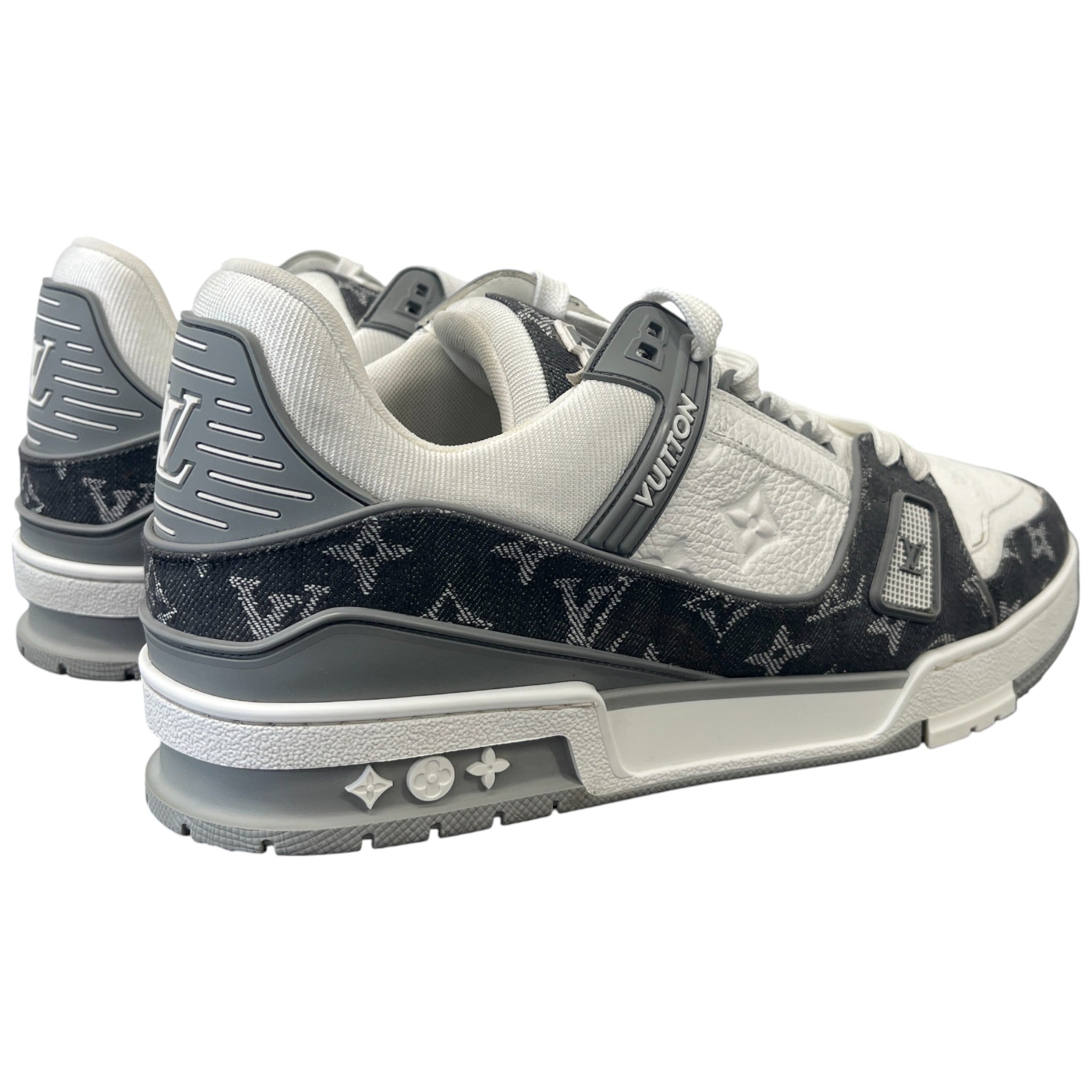 Men's Lv Denim Low Trainers Grey Size EU 43 / UK 9