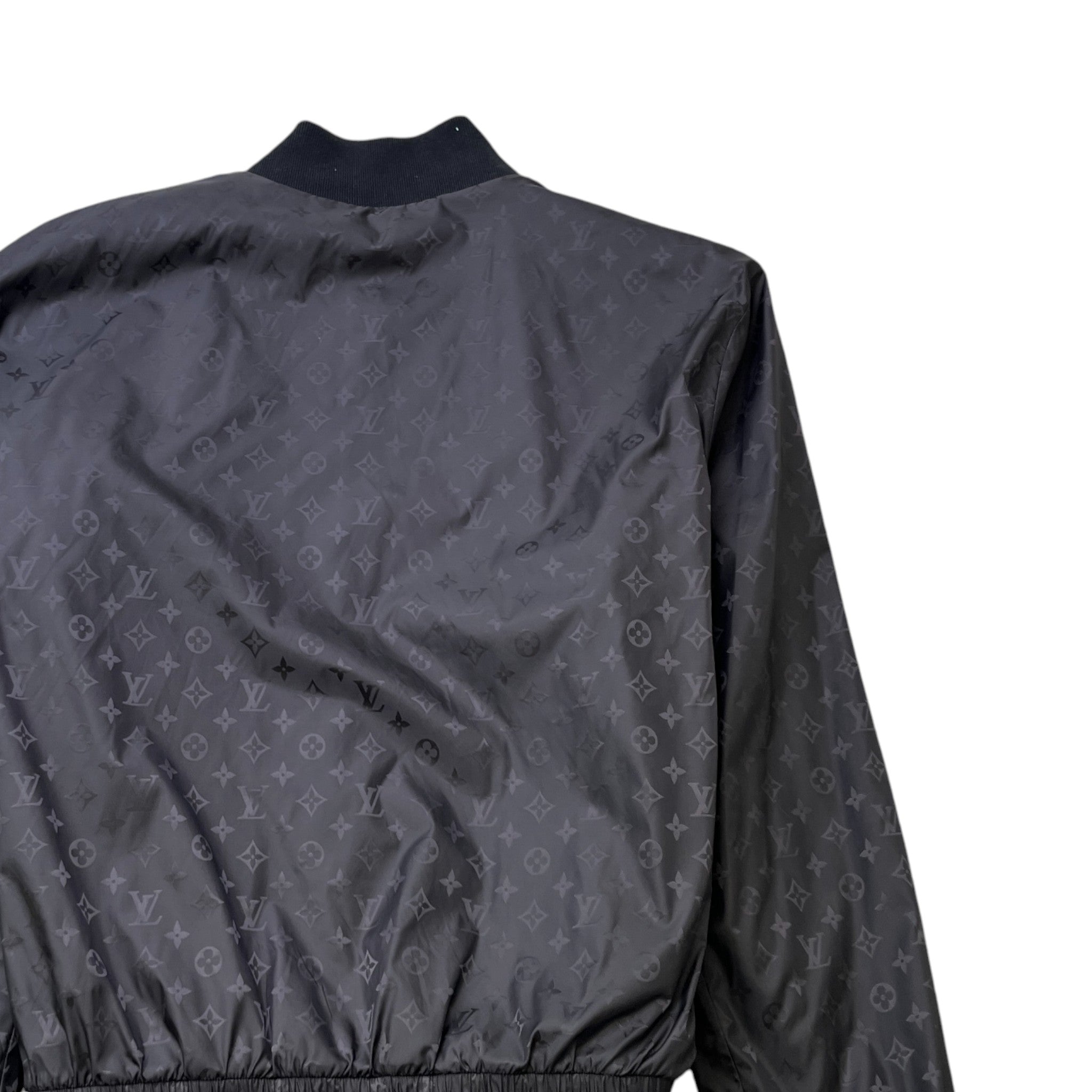 Men's Monogram Reversible Light Bomber Jacket Black Size XL