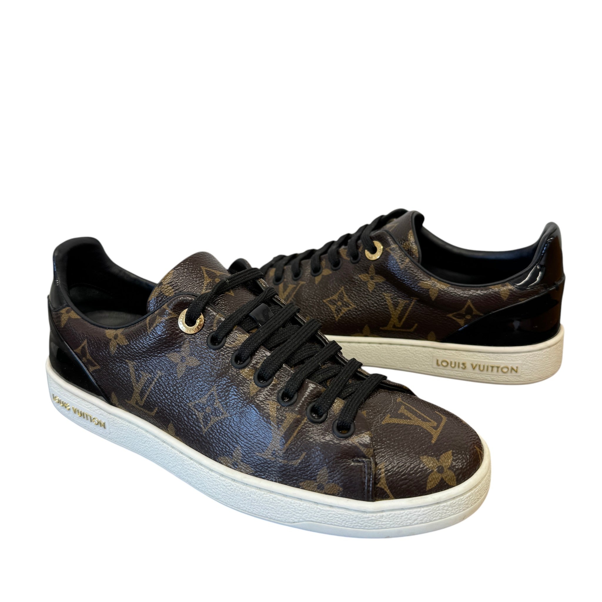 Women's Monogram Frontrow Low Trainers Brown Size EU 37 / UK 4