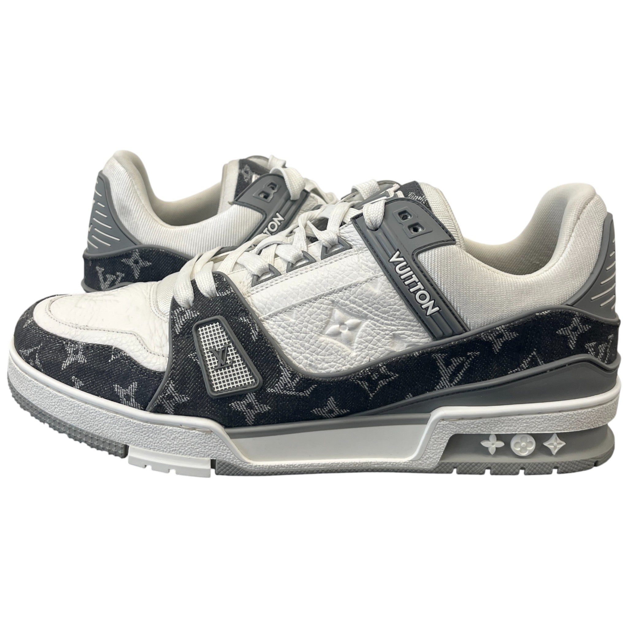 Men's Lv Denim Low Trainers Grey Size EU 43 / UK 9