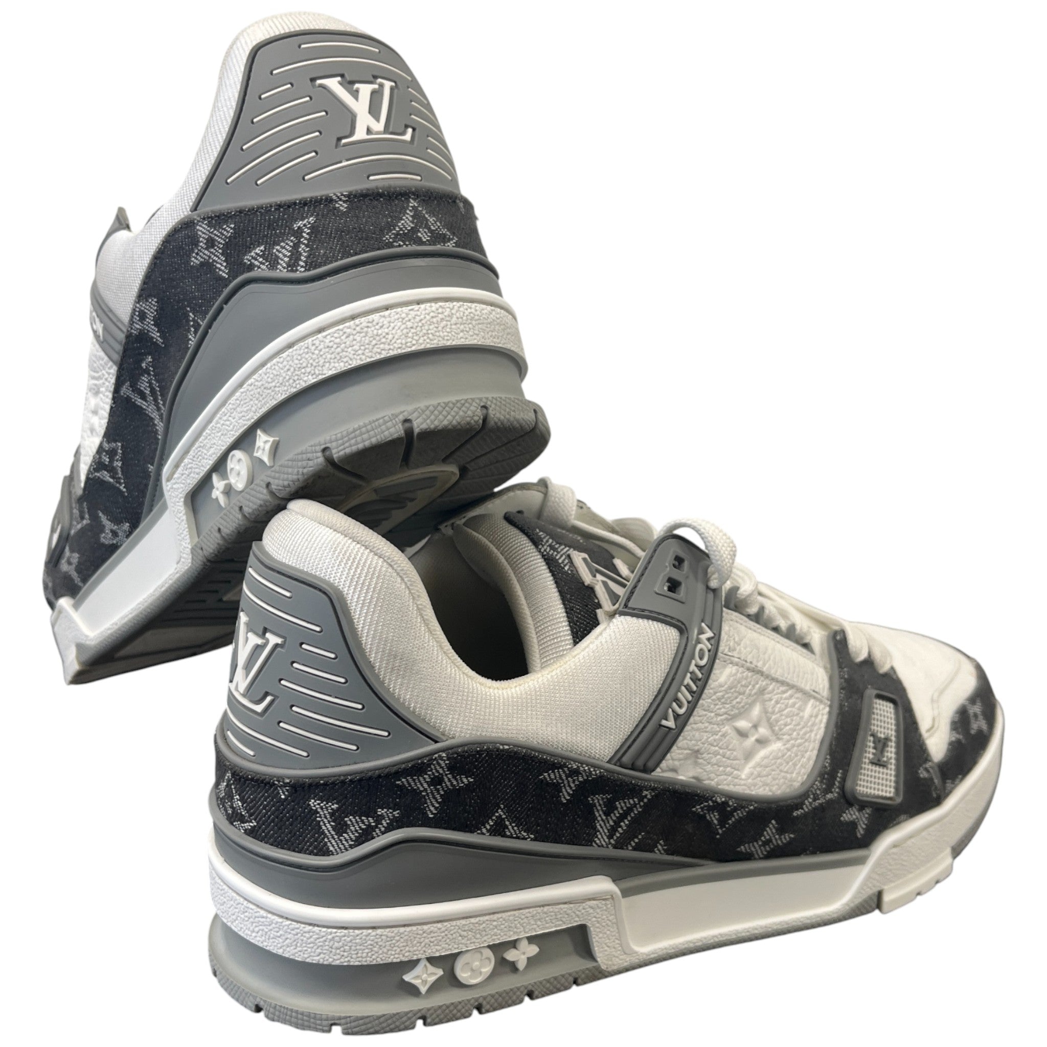 Men's Lv Denim Low Trainers Grey Size EU 43 / UK 9