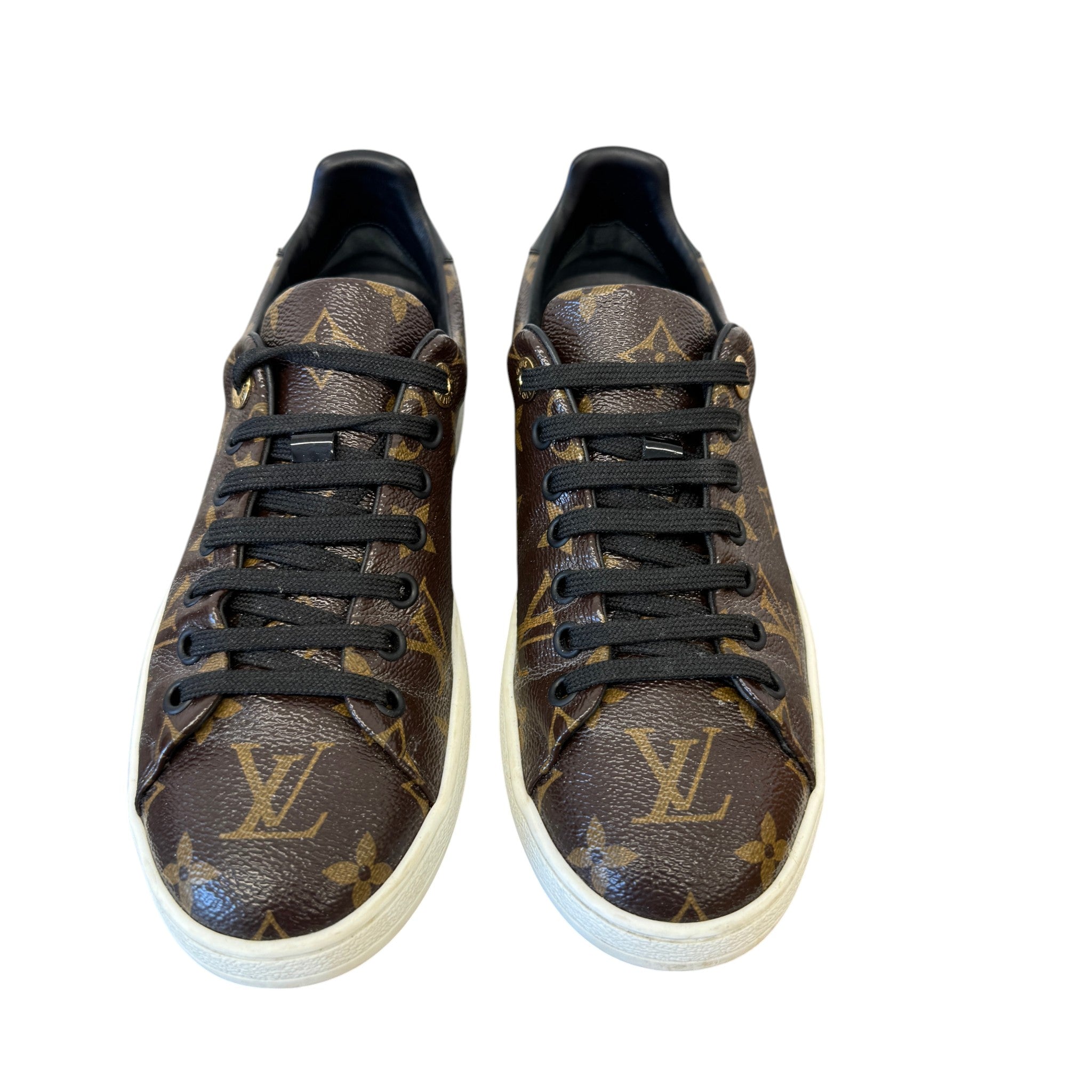 Women's Monogram Frontrow Low Trainers Brown Size EU 37 / UK 4