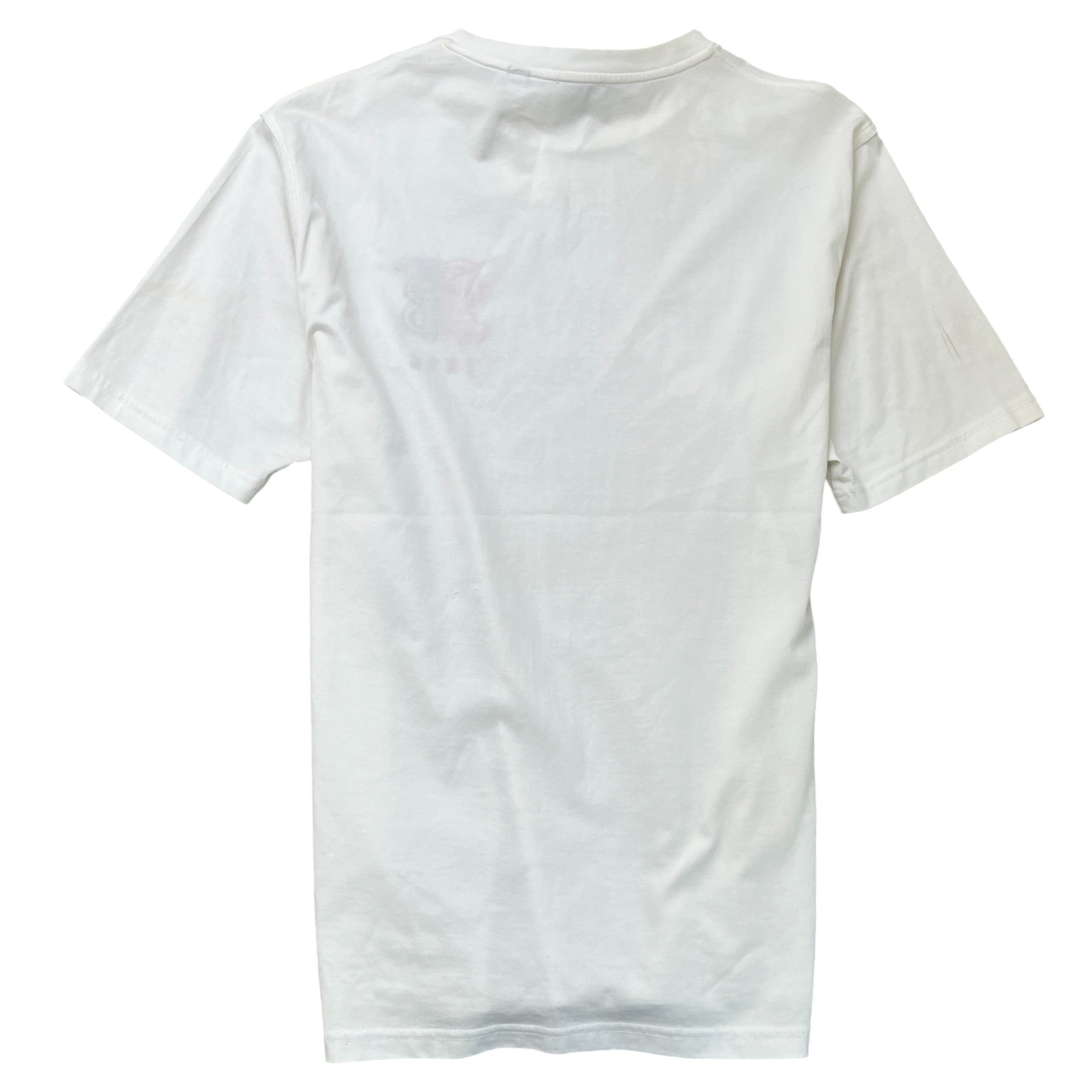Men's Embroidered Logo T-Shirt White Size S