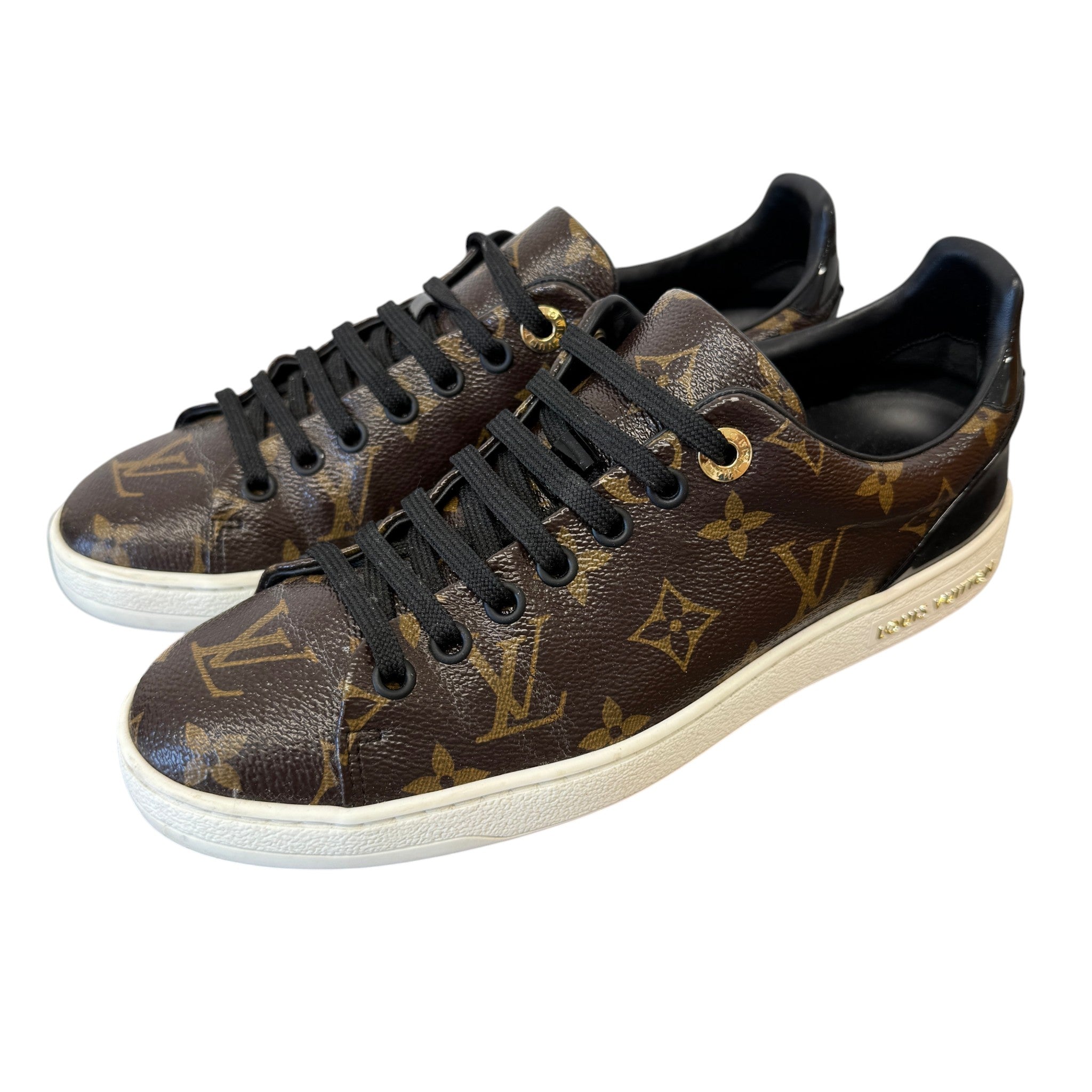Women's Monogram Frontrow Low Trainers Brown Size EU 37 / UK 4