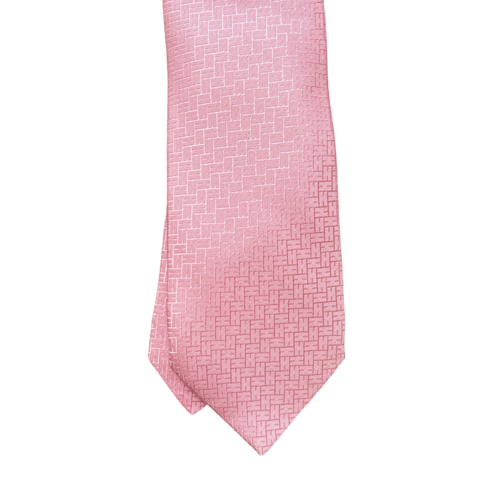 Men's Faconnee H Bicolore Tie Pink