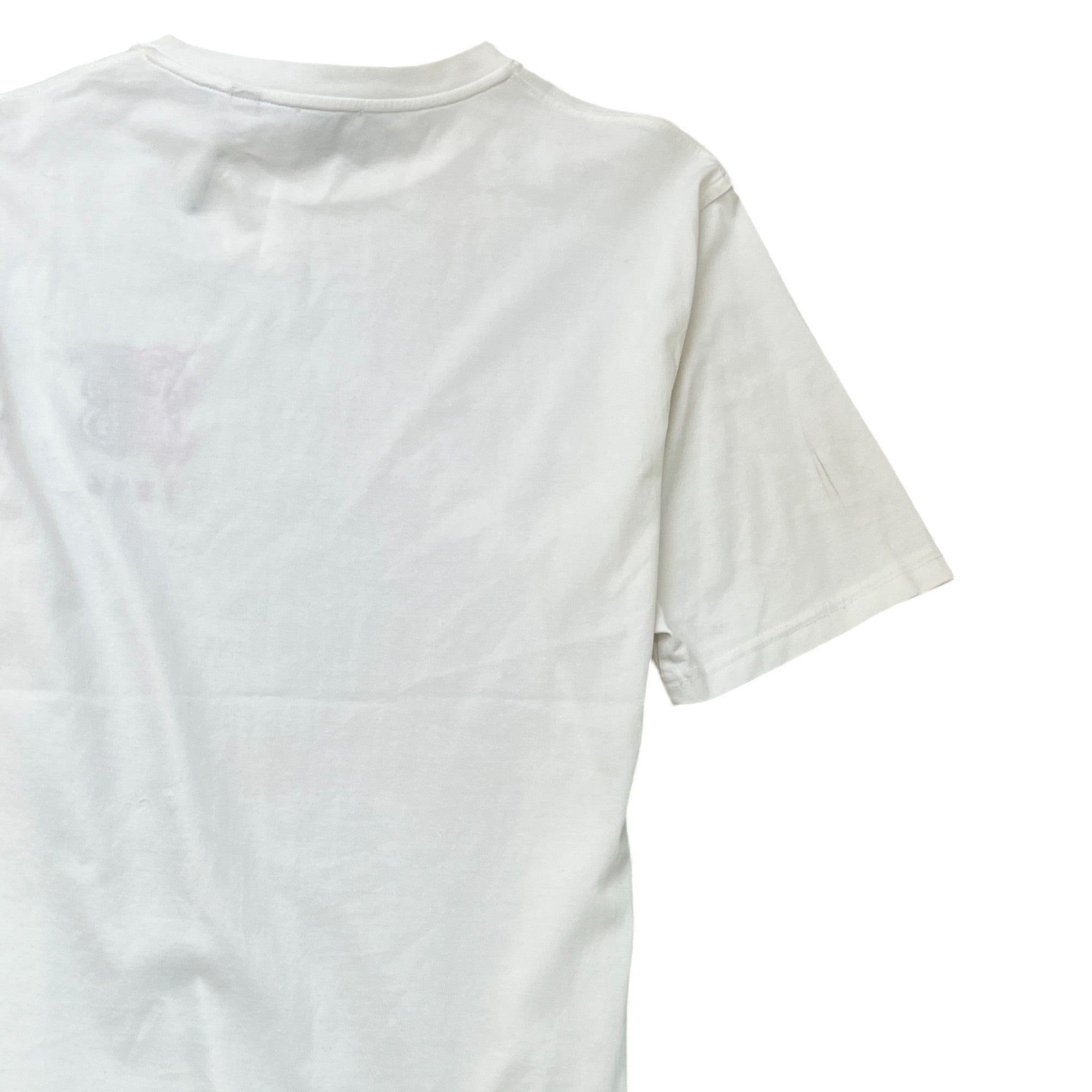 Men's Embroidered Logo T-Shirt White Size S