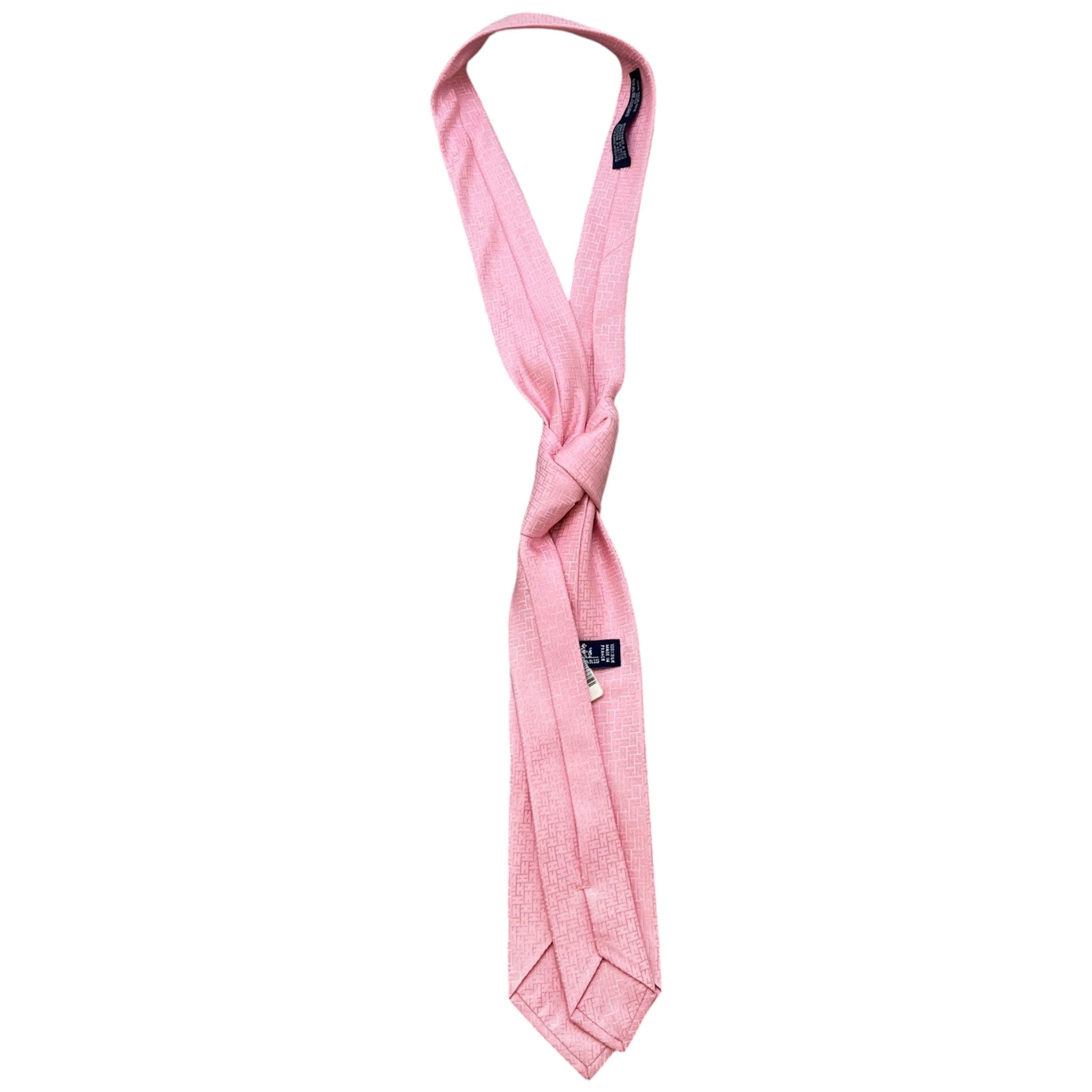 Men's Faconnee H Bicolore Tie Pink