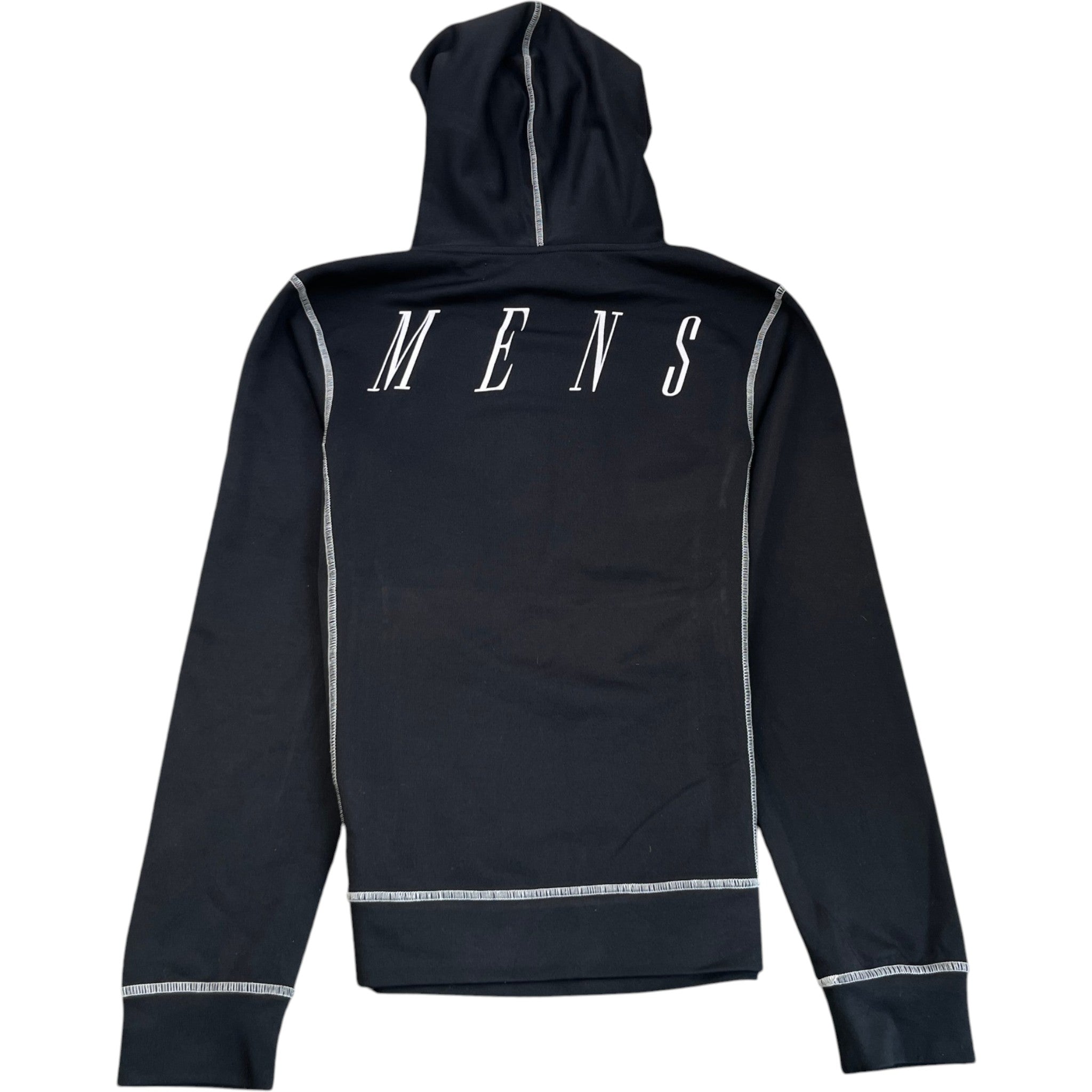 Men's Logo Print Hoodie Black Size S