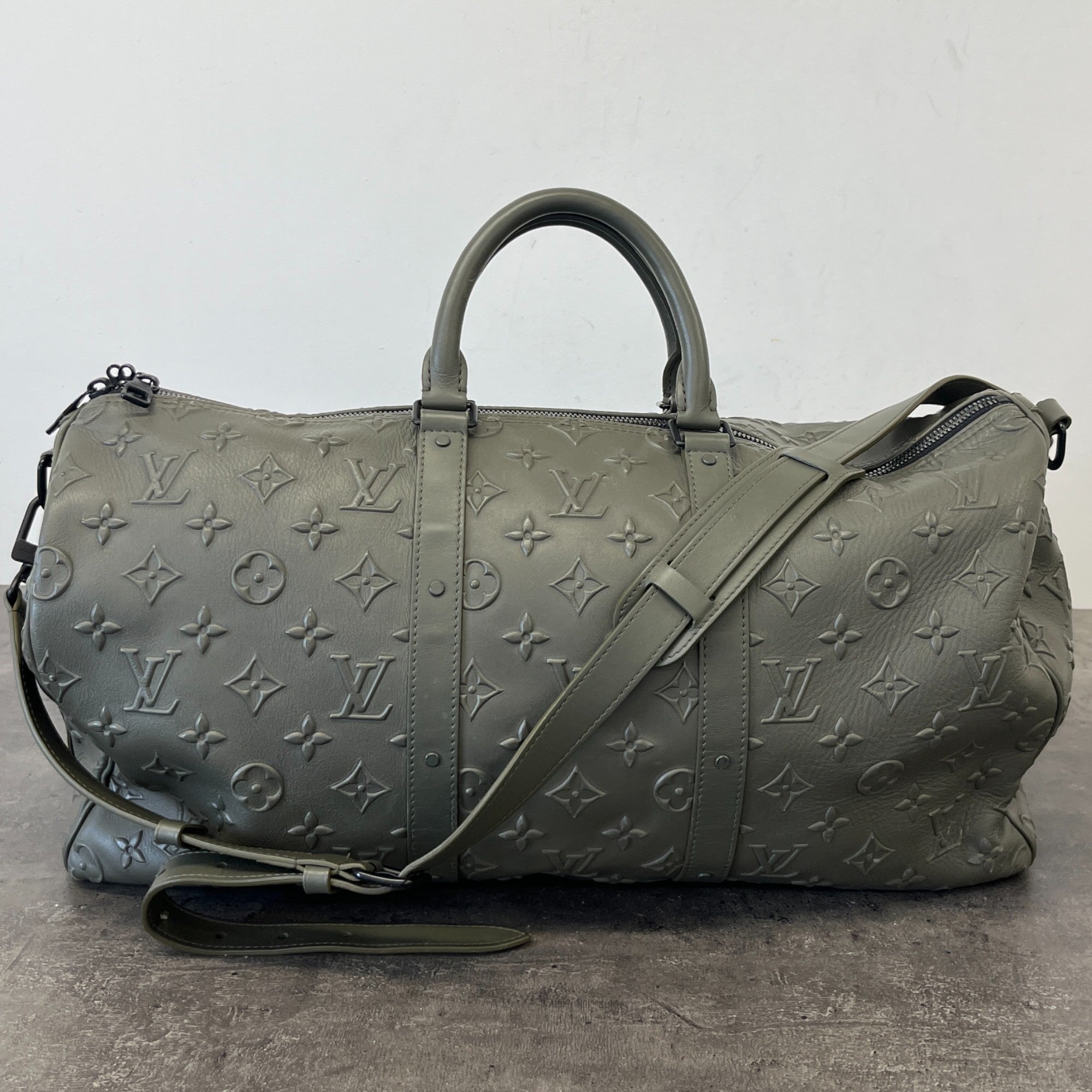 Men's Keepall Bandouliere 50 Monogram Bag Khaki