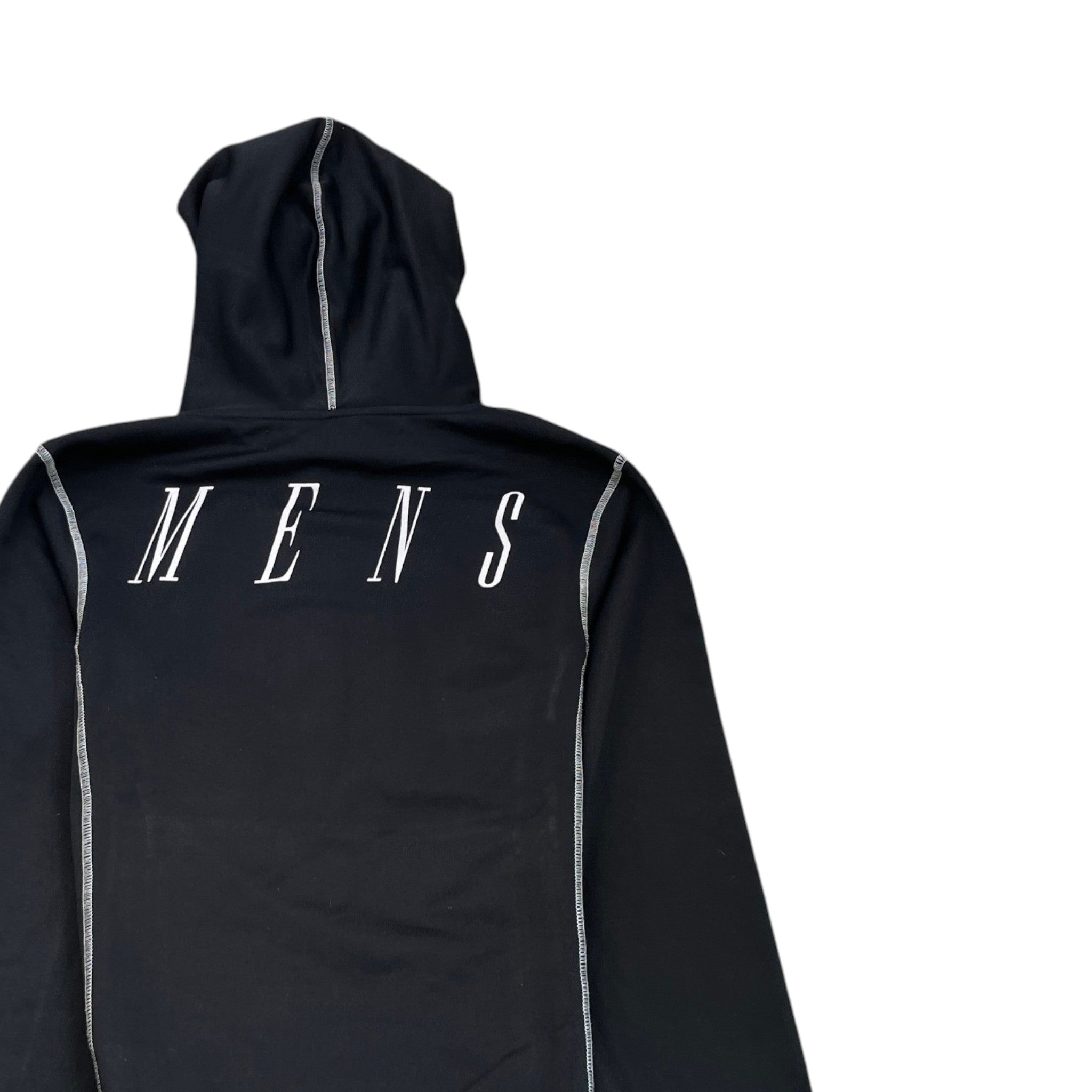 Men's Logo Print Hoodie Black Size S