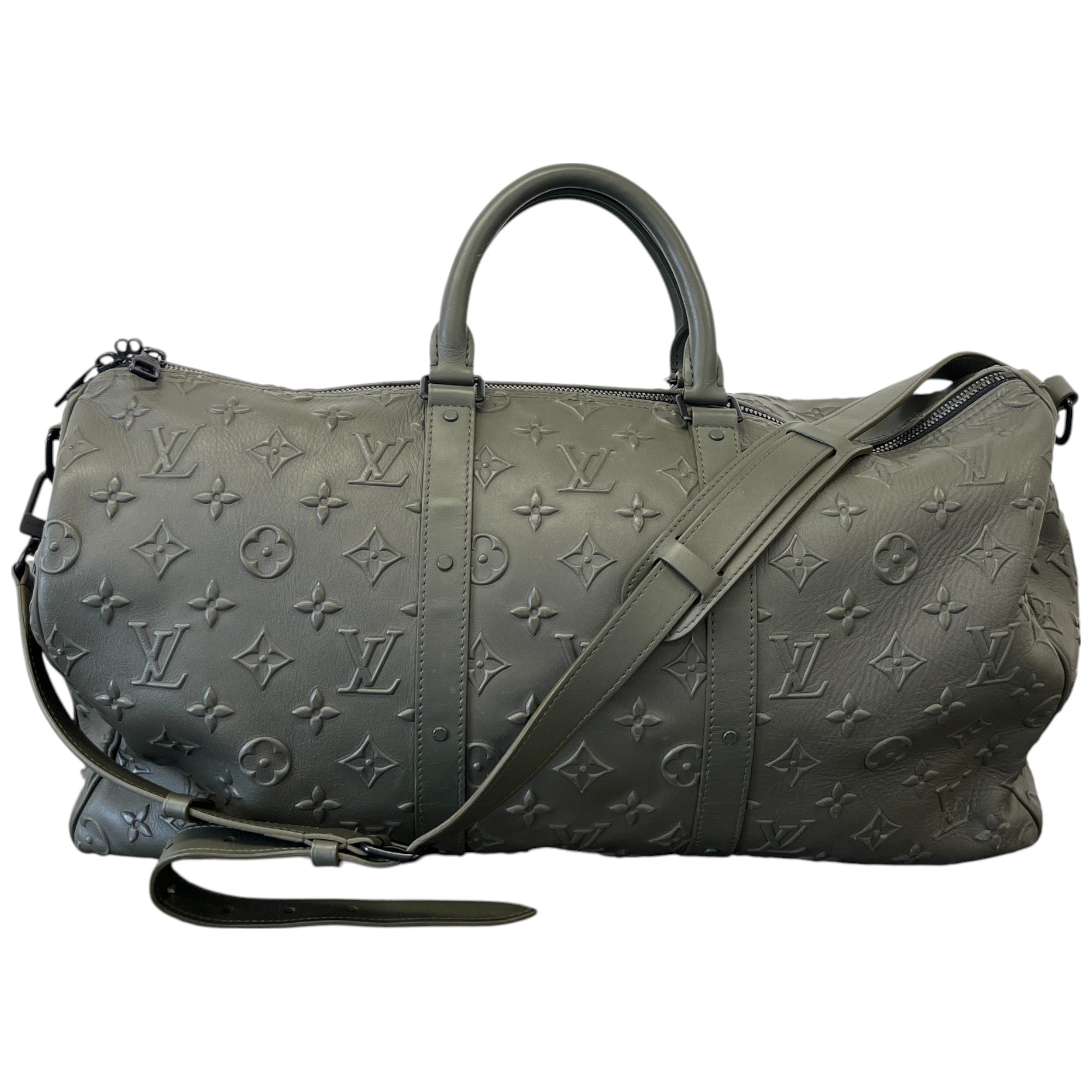 Men's Keepall Bandouliere 50 Monogram Bag Khaki