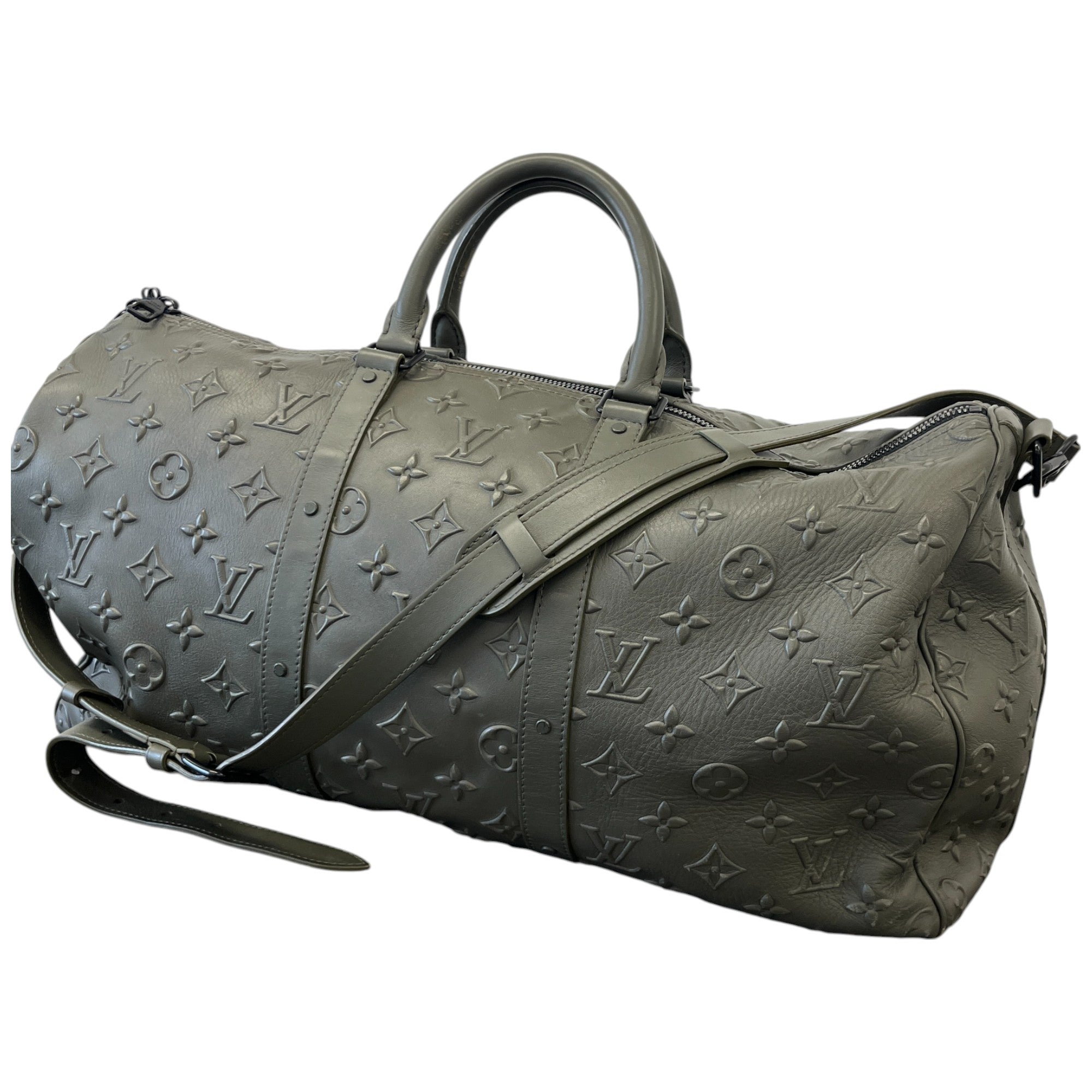 Men's Keepall Bandouliere 50 Monogram Bag Khaki