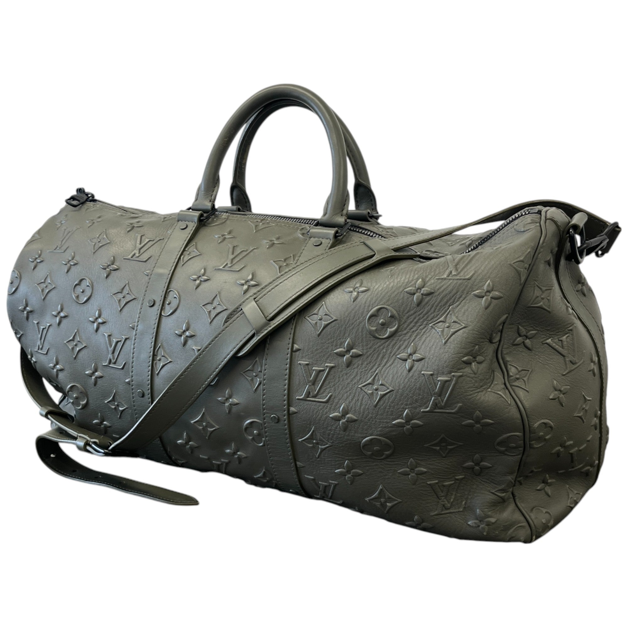 Men's Keepall Bandouliere 50 Monogram Bag Khaki