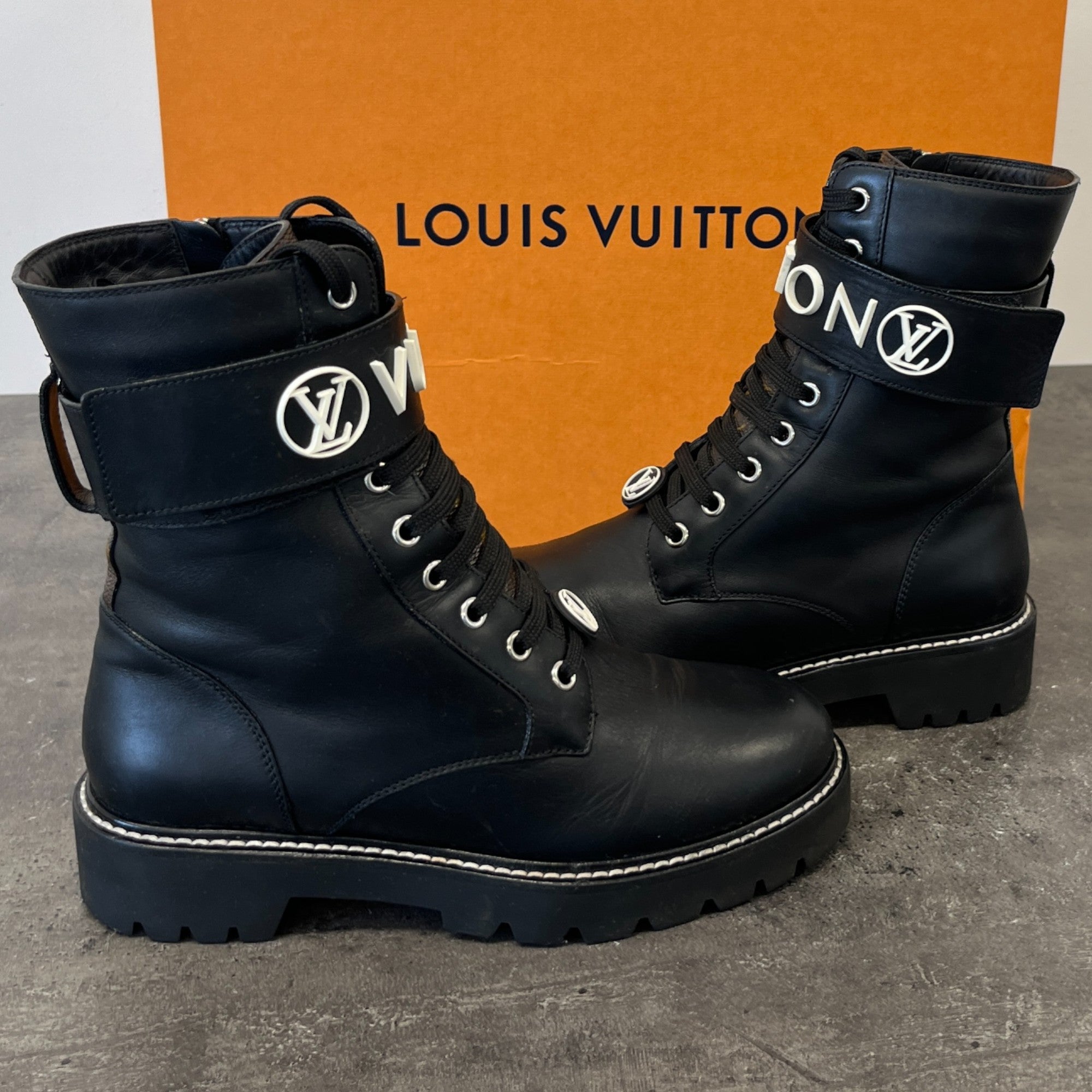 Women's Territory Flat Ranger Boots Black Size EU 37 / UK 4