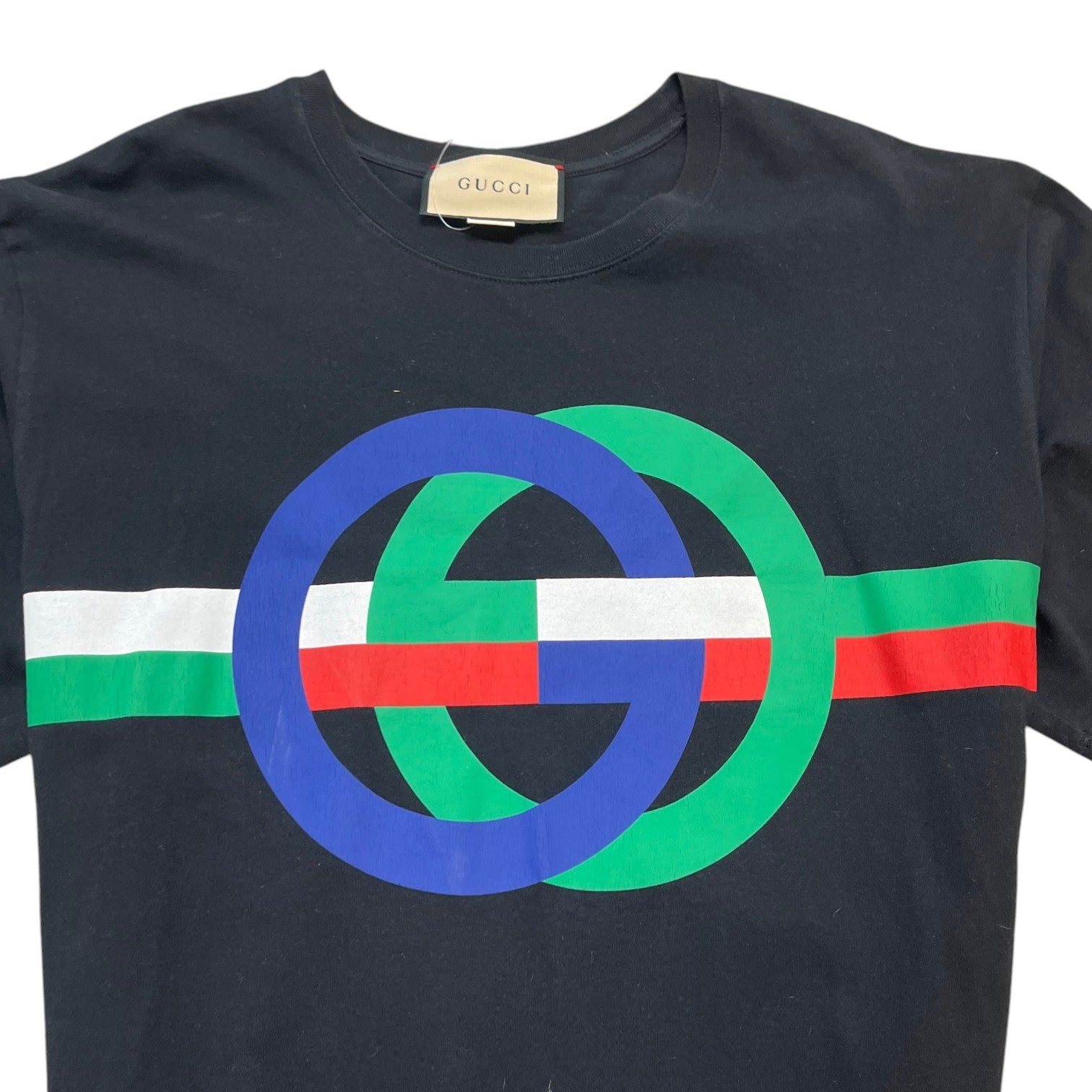 Men's Interlocking G T-Shirt Black Size XL