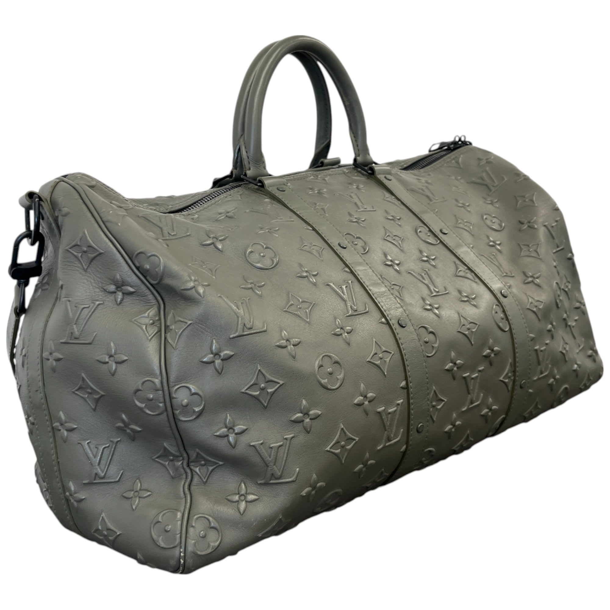 Men's Keepall Bandouliere 50 Monogram Bag Khaki
