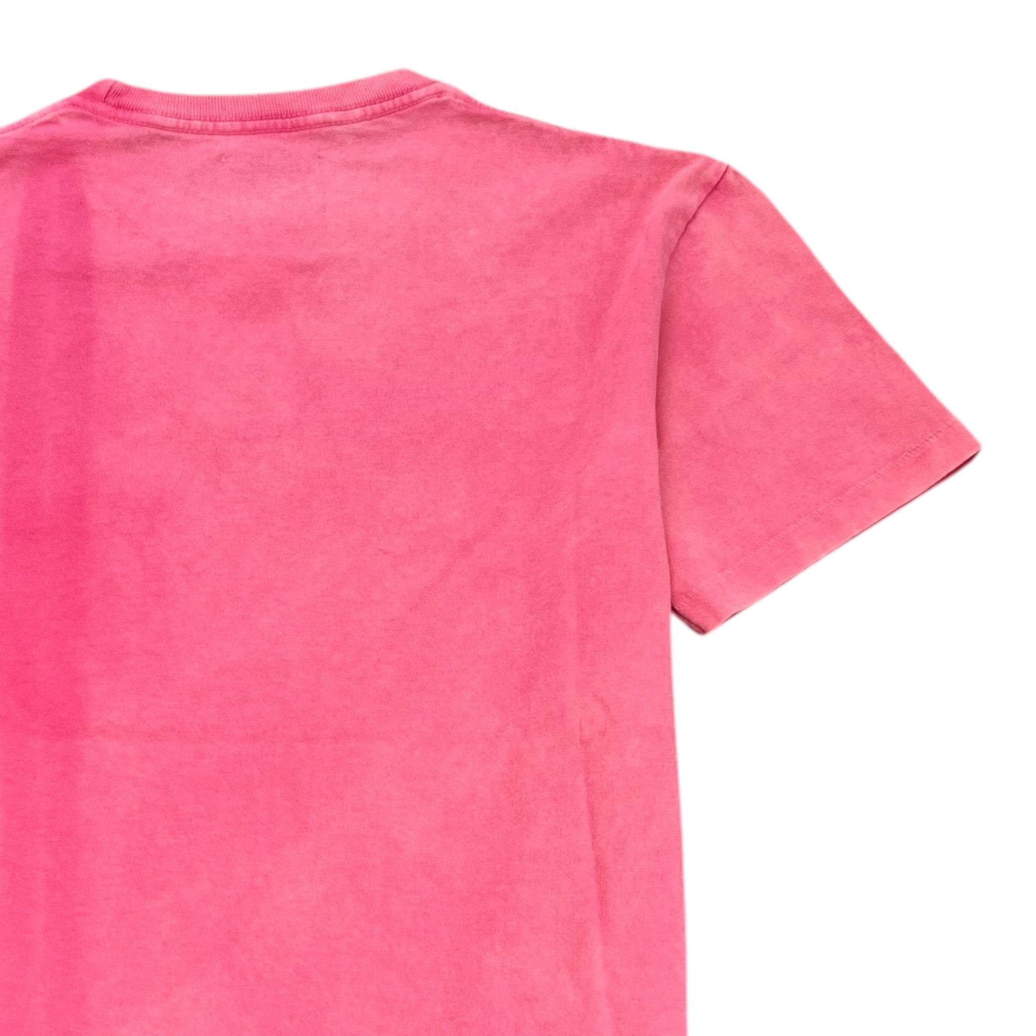 Men's Vintage Logo Painted T-Shirt Pink Size S