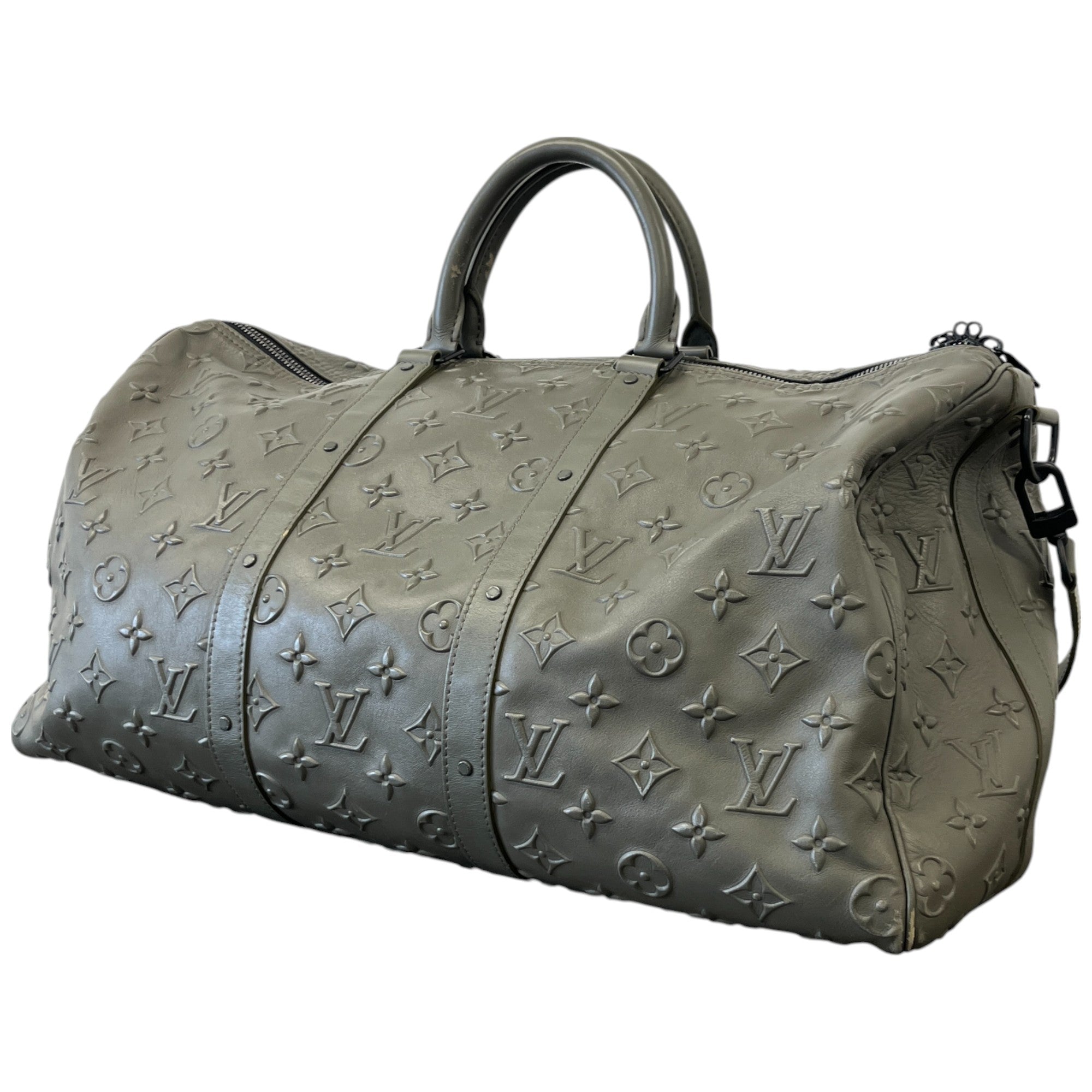 Men's Keepall Bandouliere 50 Monogram Bag Khaki