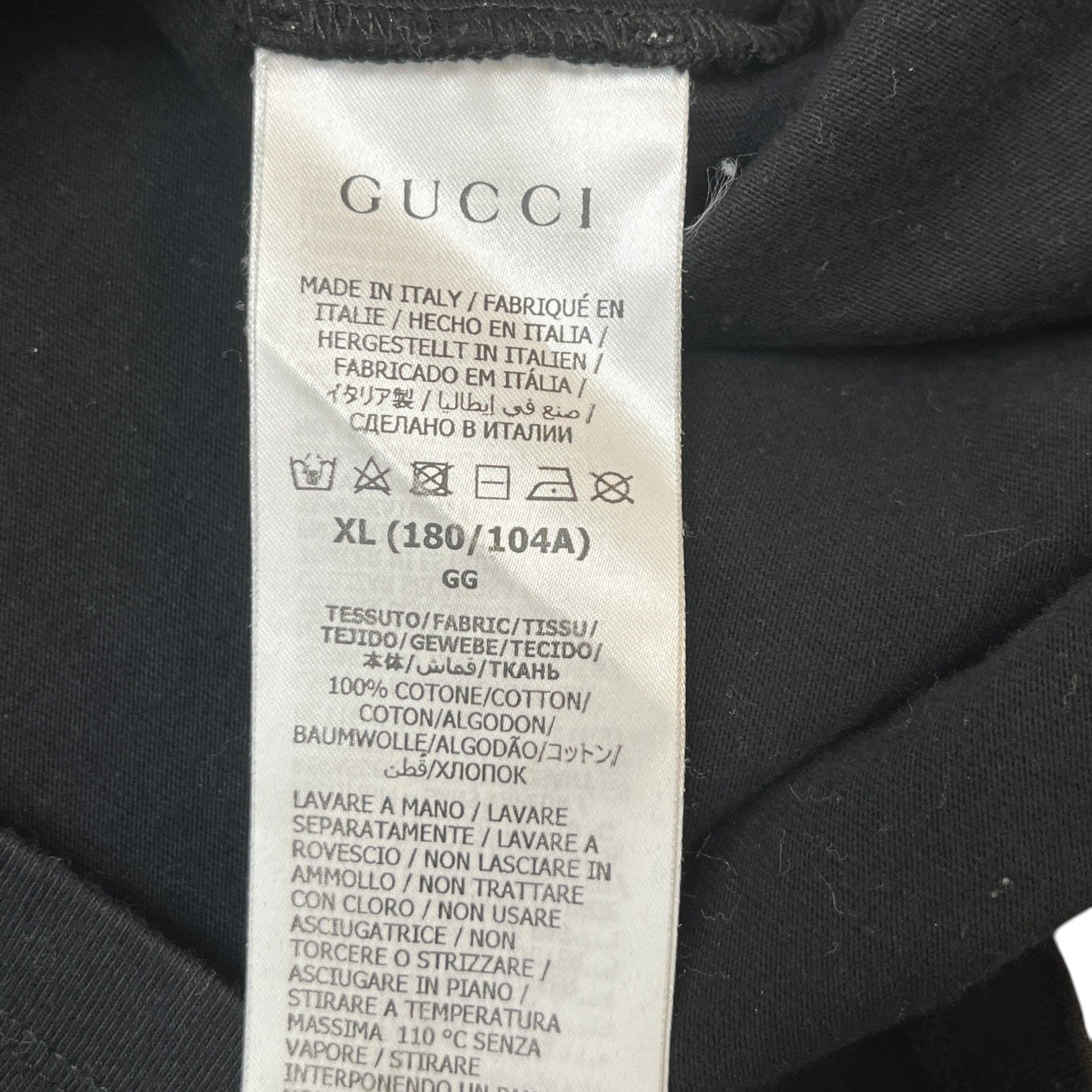 Men's Interlocking G T-Shirt Black Size XL