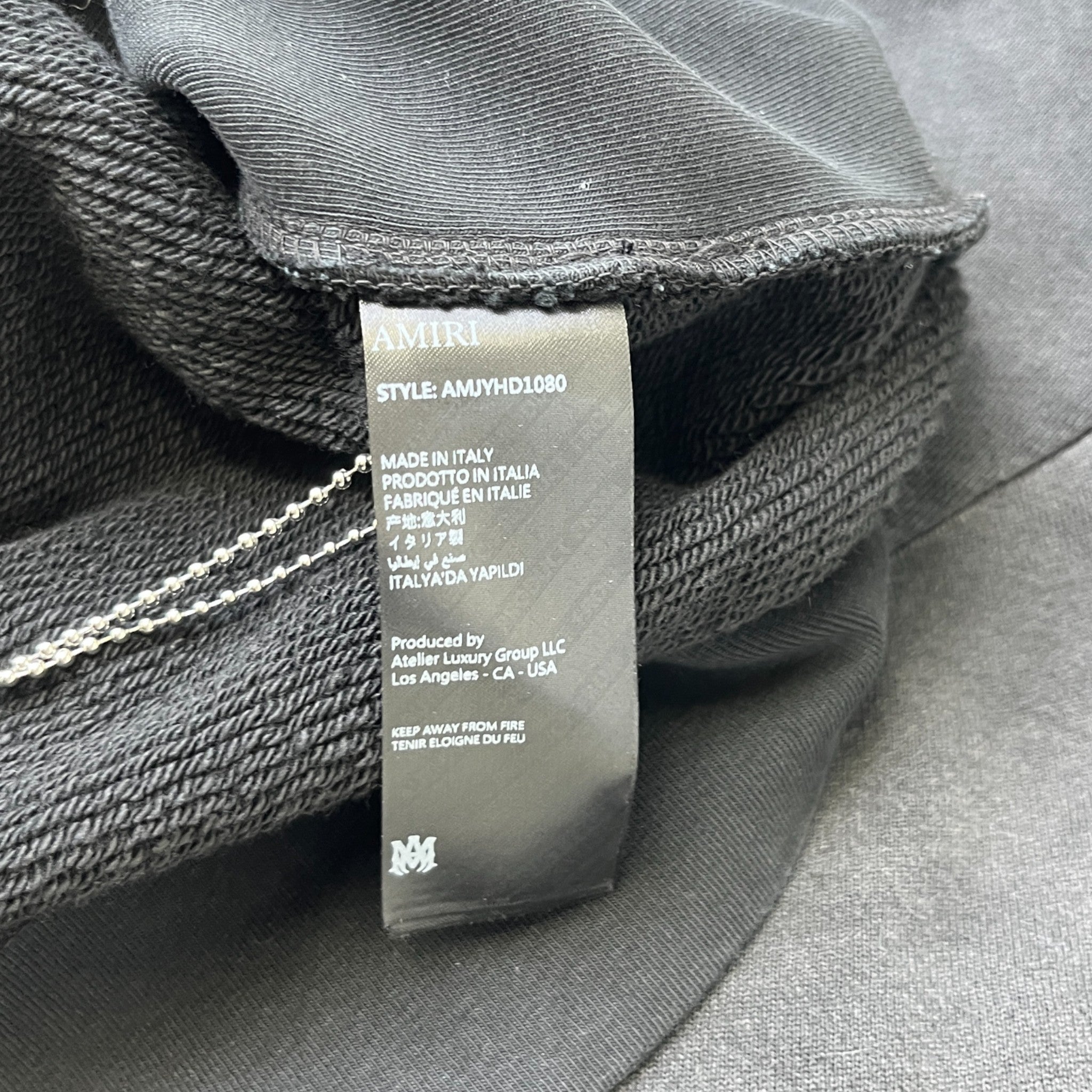 Men's Vintage Wash Pegasus Hoodie Black Size S