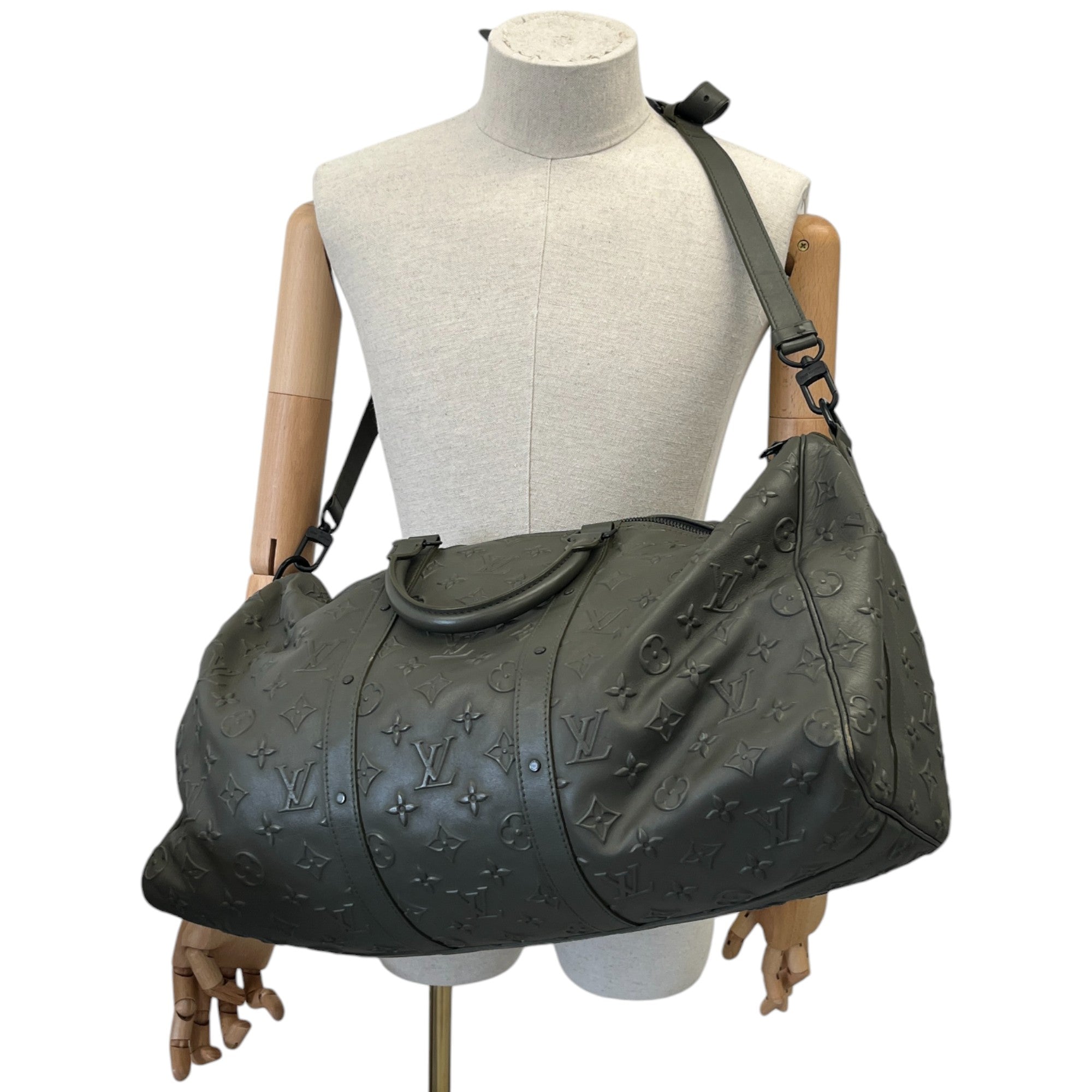 Men's Keepall Bandouliere 50 Monogram Bag Khaki