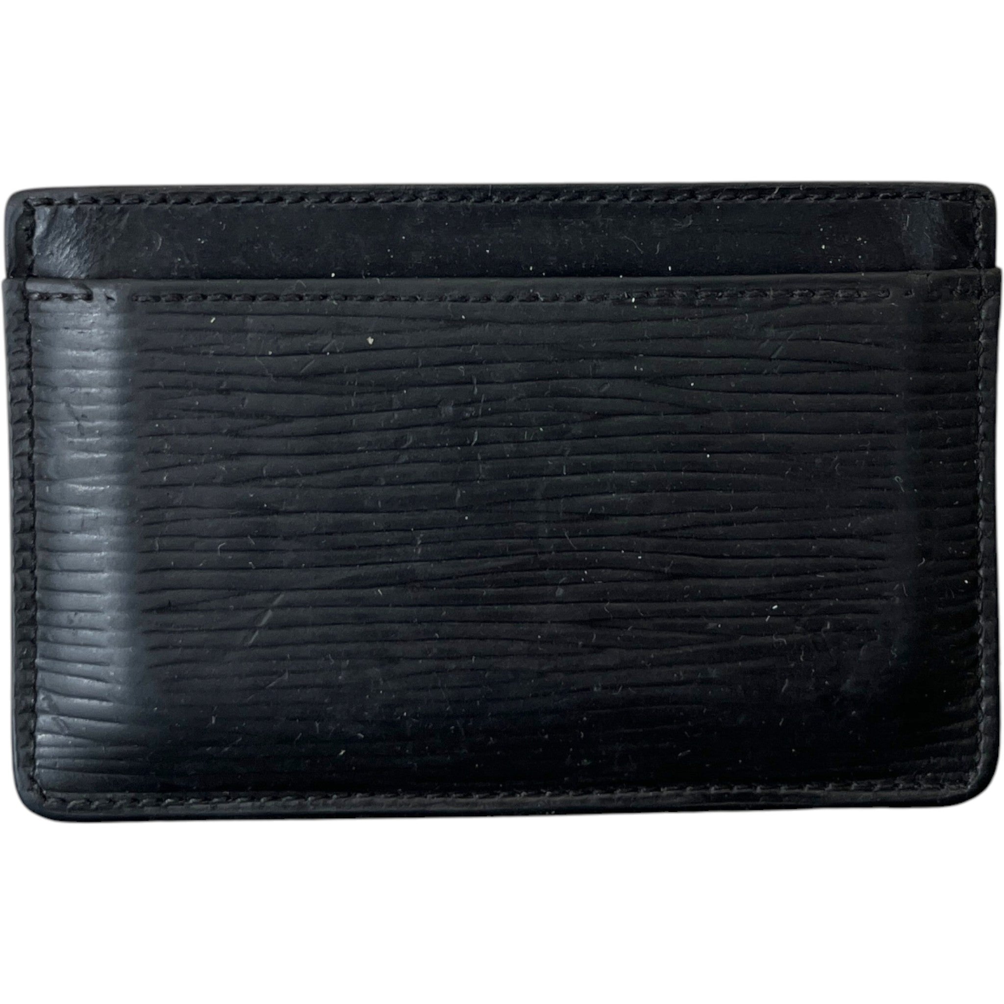 Epi Leather Card Holder Black
