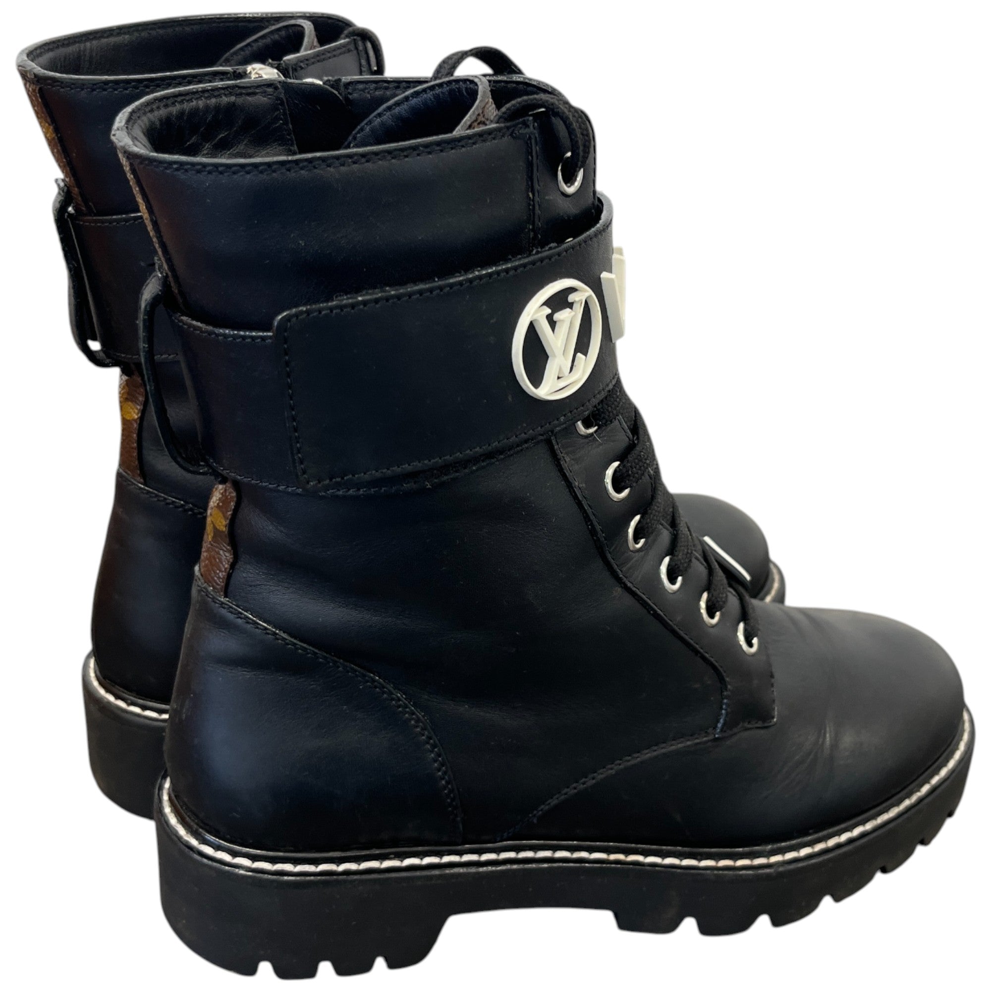 Women's Territory Flat Ranger Boots Black Size EU 37 / UK 4