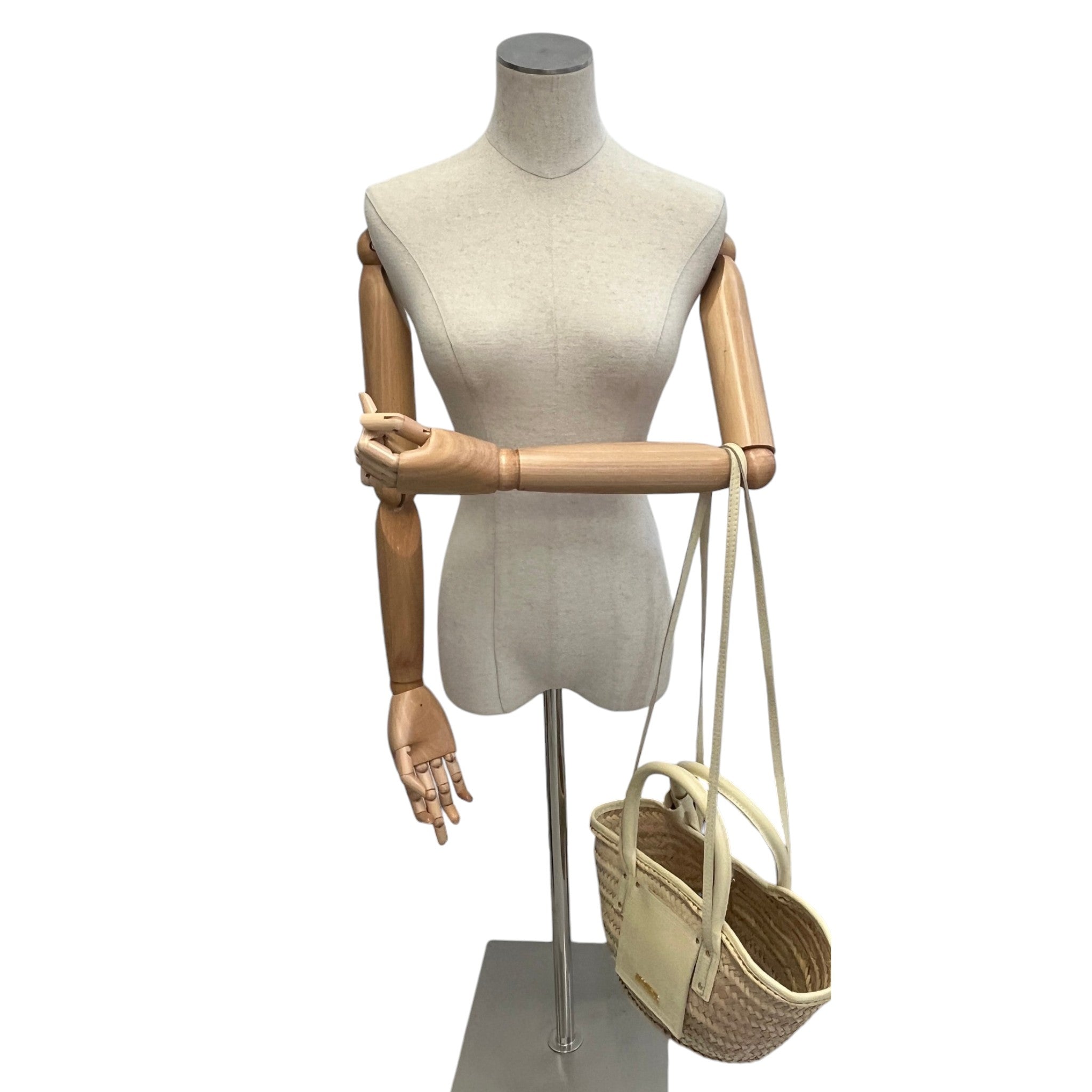 Women's Le Petit Panier Raffia Handbag Beige