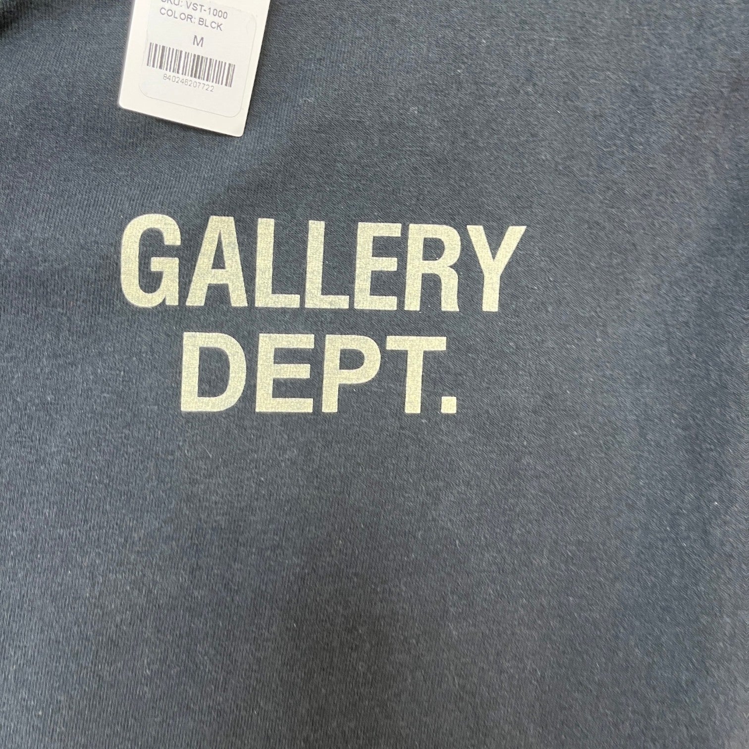 Men's Logo Print T-Shirt Black Size M