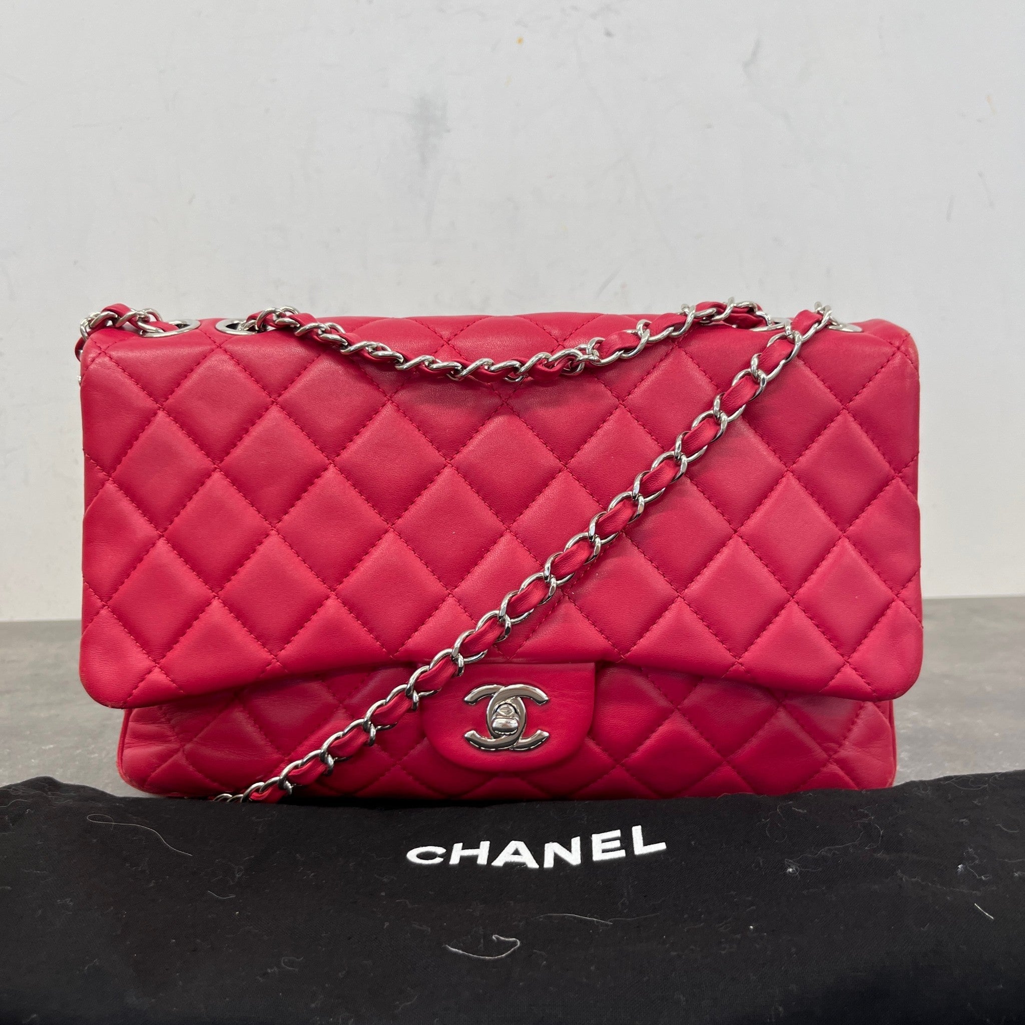 Women's Seasonal Triple Flap Bag Pink