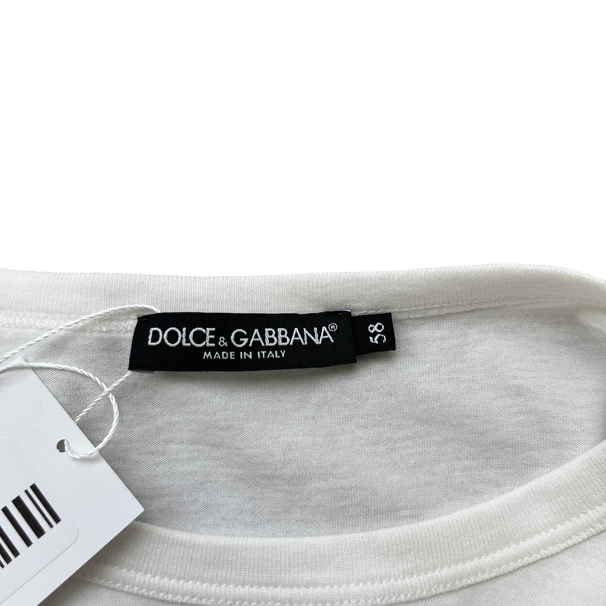 Men's Plaque Logo T-Shirt White Size XXXL