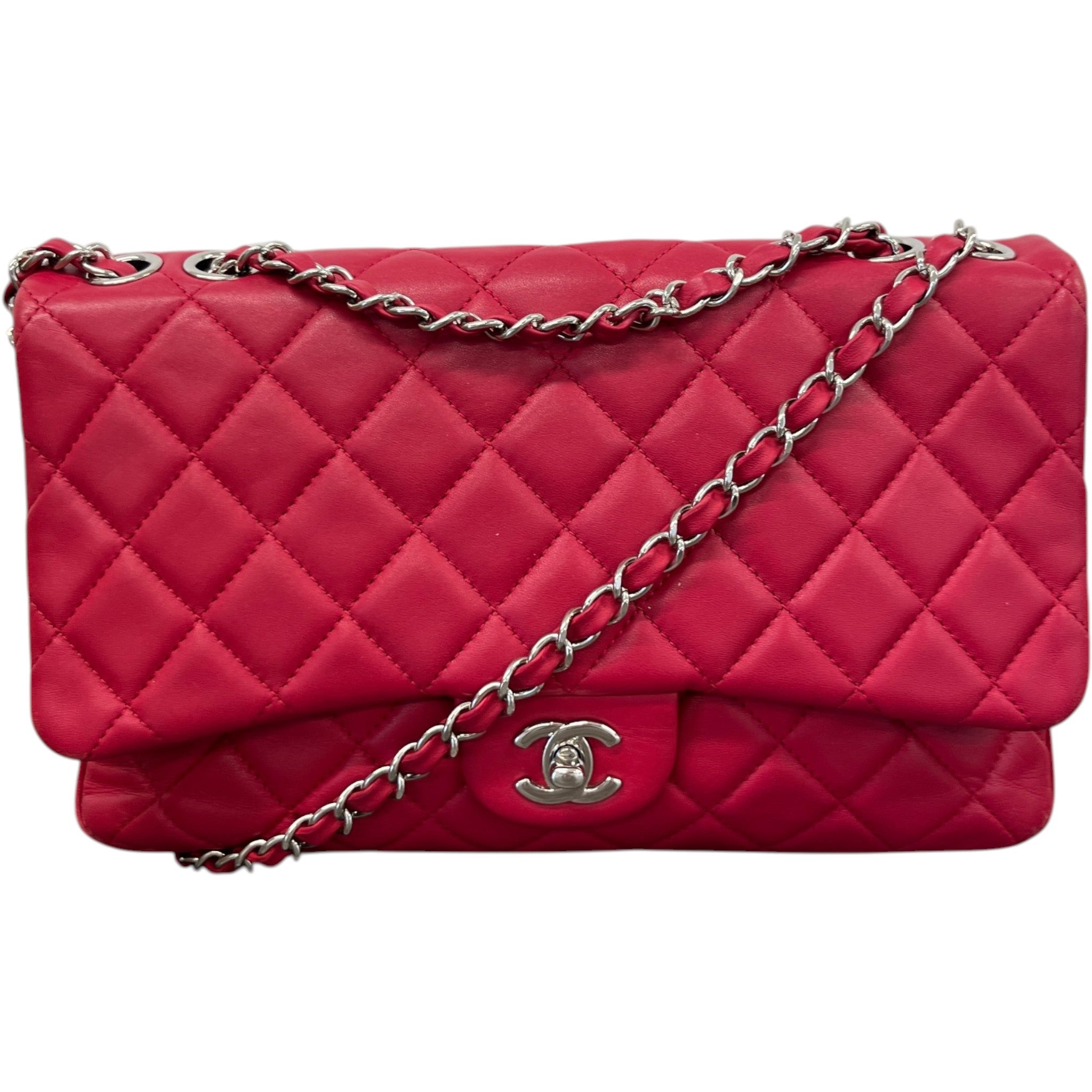Women's Seasonal Triple Flap Bag Pink