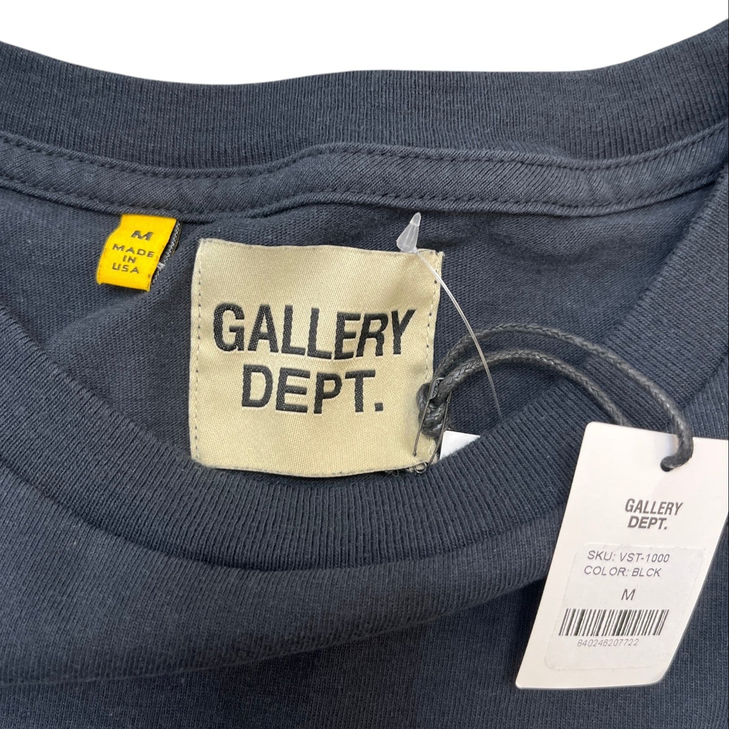 Men's Logo Print T-Shirt Black Size M