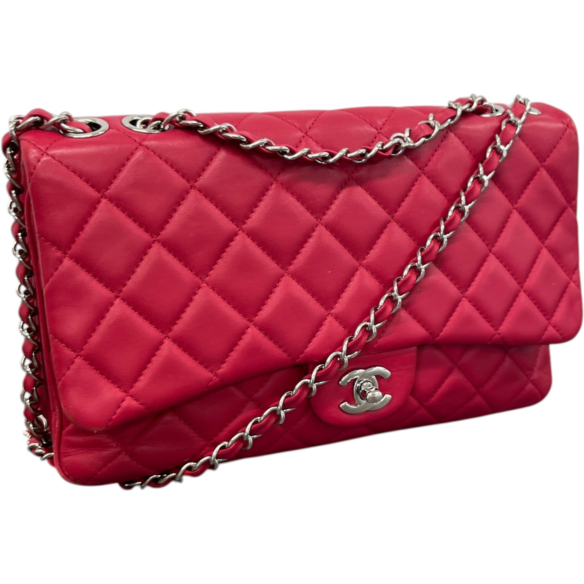 Women's Seasonal Triple Flap Bag Pink
