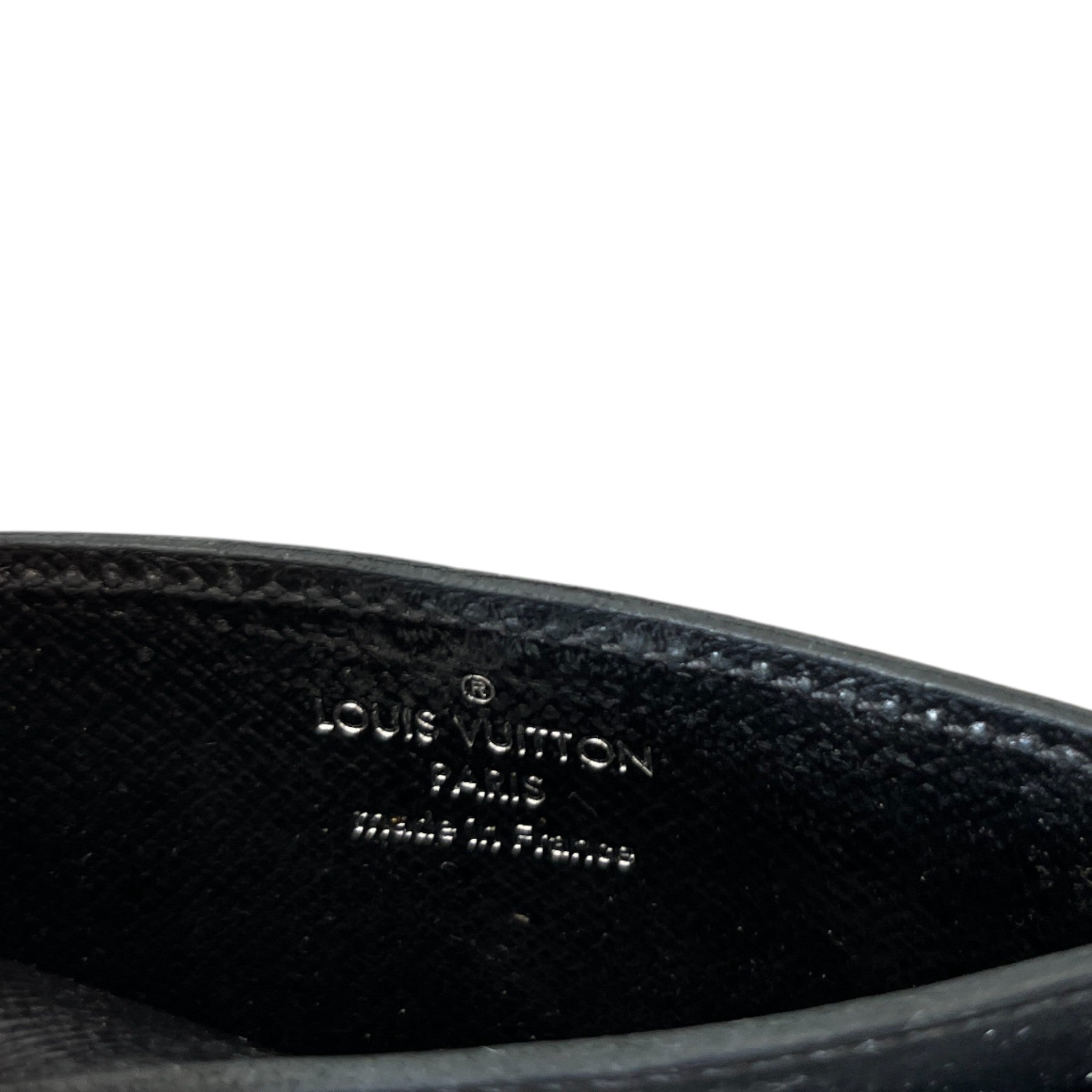 Epi Leather Card Holder Black