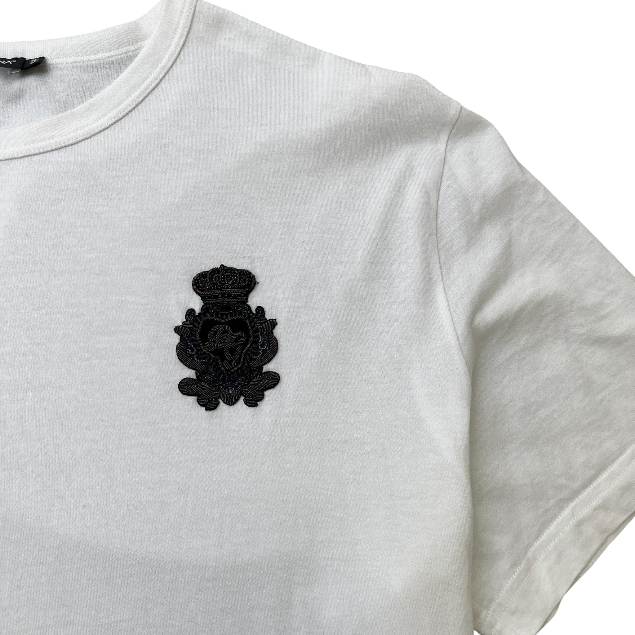 Men's Plaque Logo T-Shirt White Size XXXL