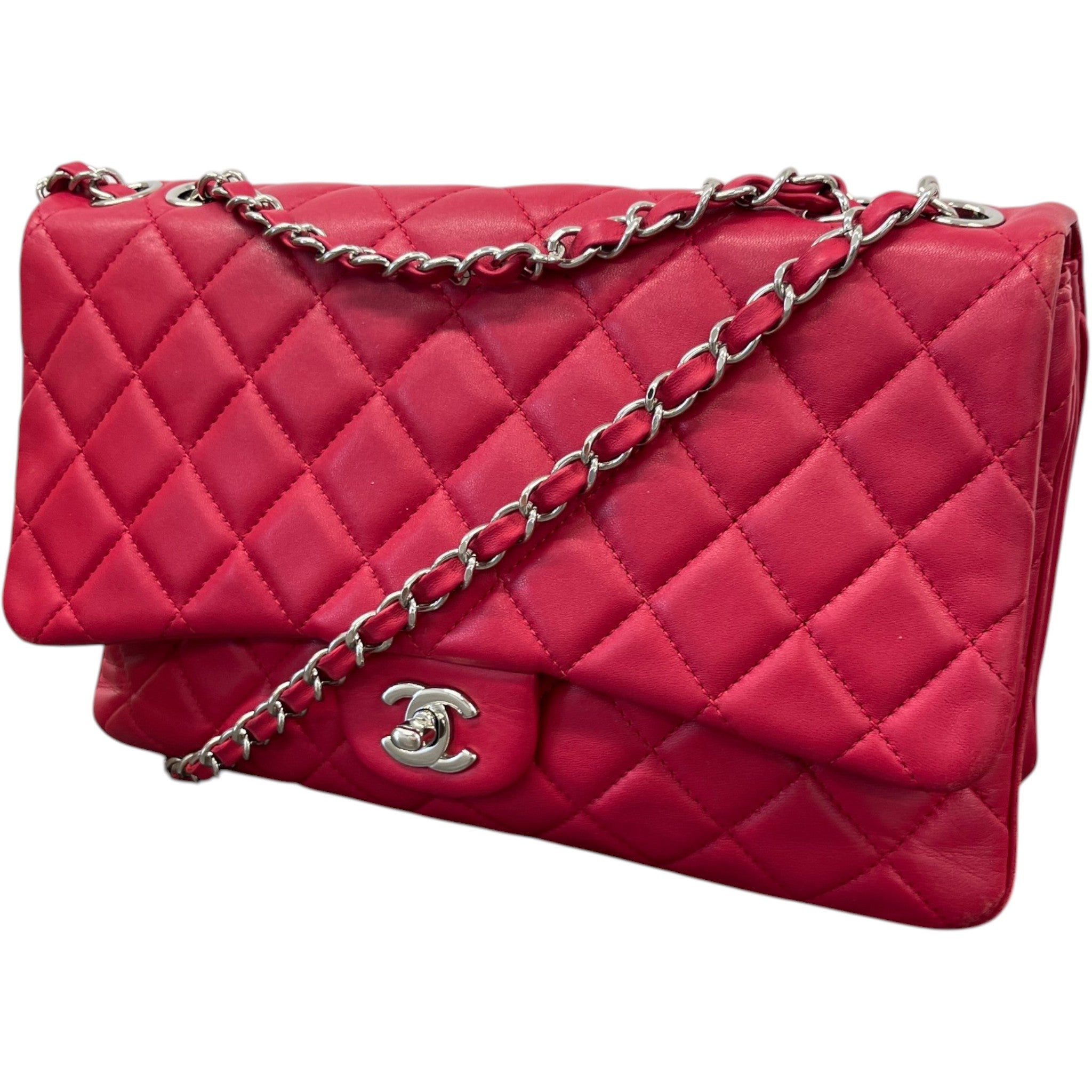 Women's Seasonal Triple Flap Bag Pink