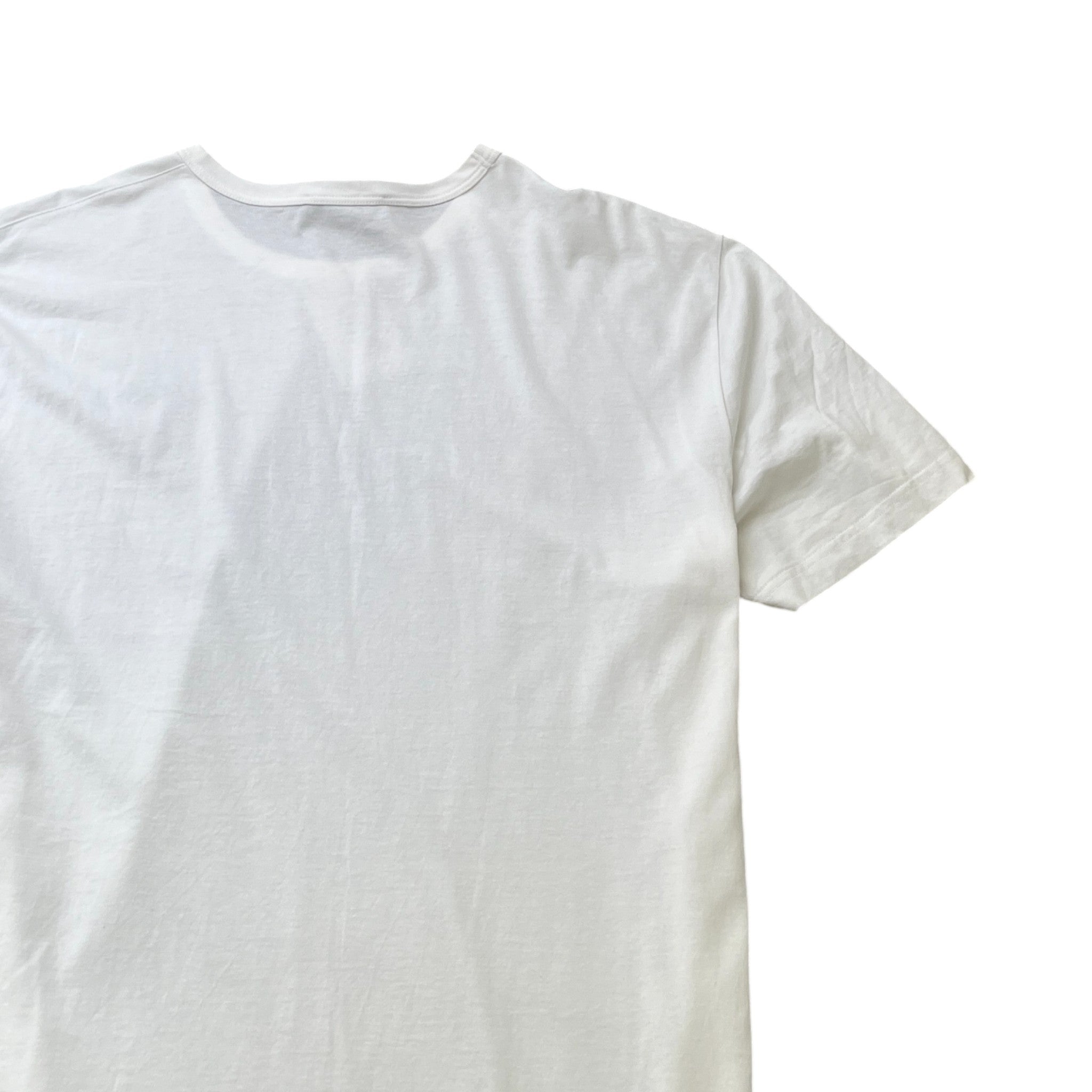 Men's Plaque Logo T-Shirt White Size XXXL