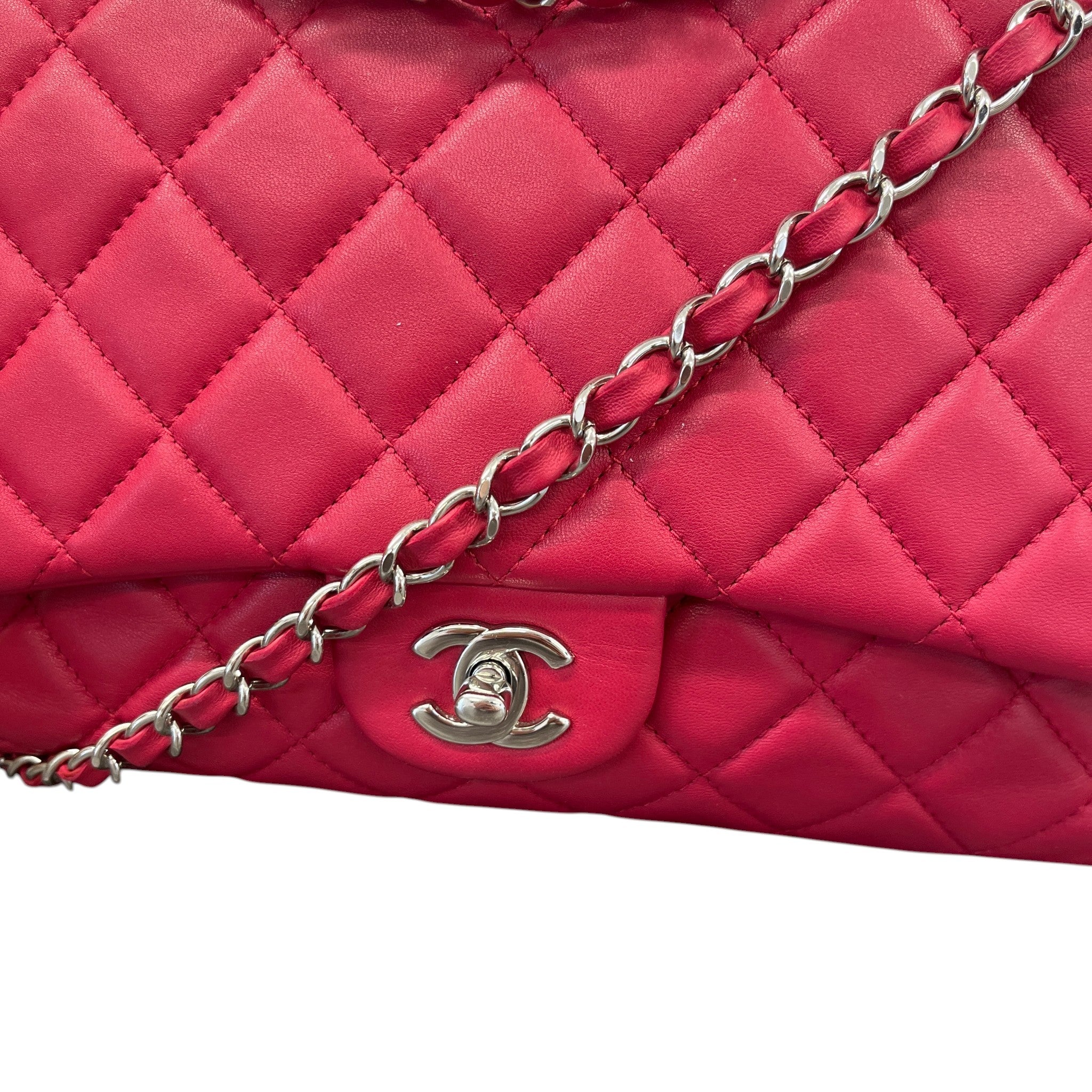 Women's Seasonal Triple Flap Bag Pink